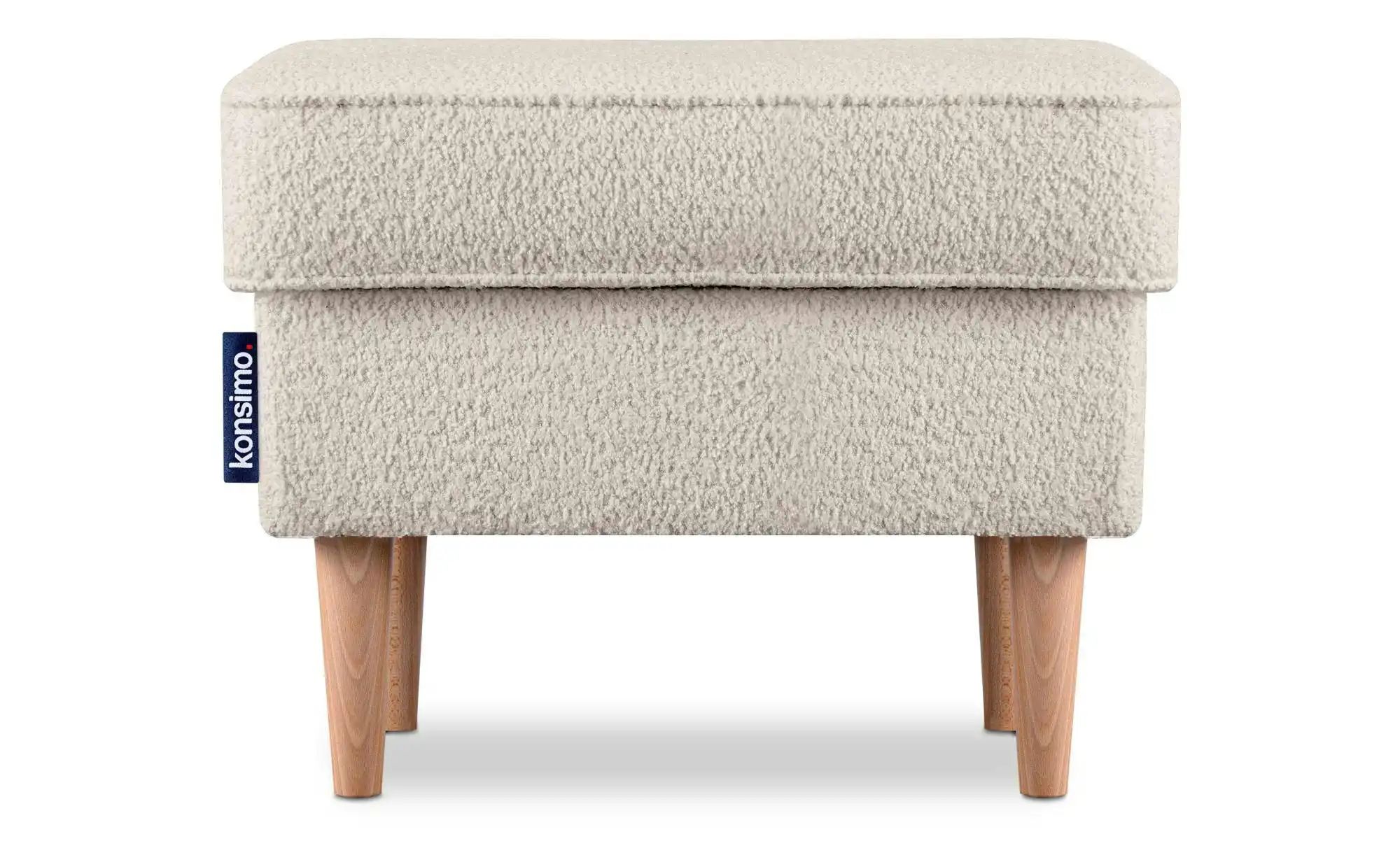 Thumbnail - KONSIMO Hocker Stralis ¦ creme ¦ Maße (cm): B: 41 H: 43 Polstermöbel > Hocker - Höffner