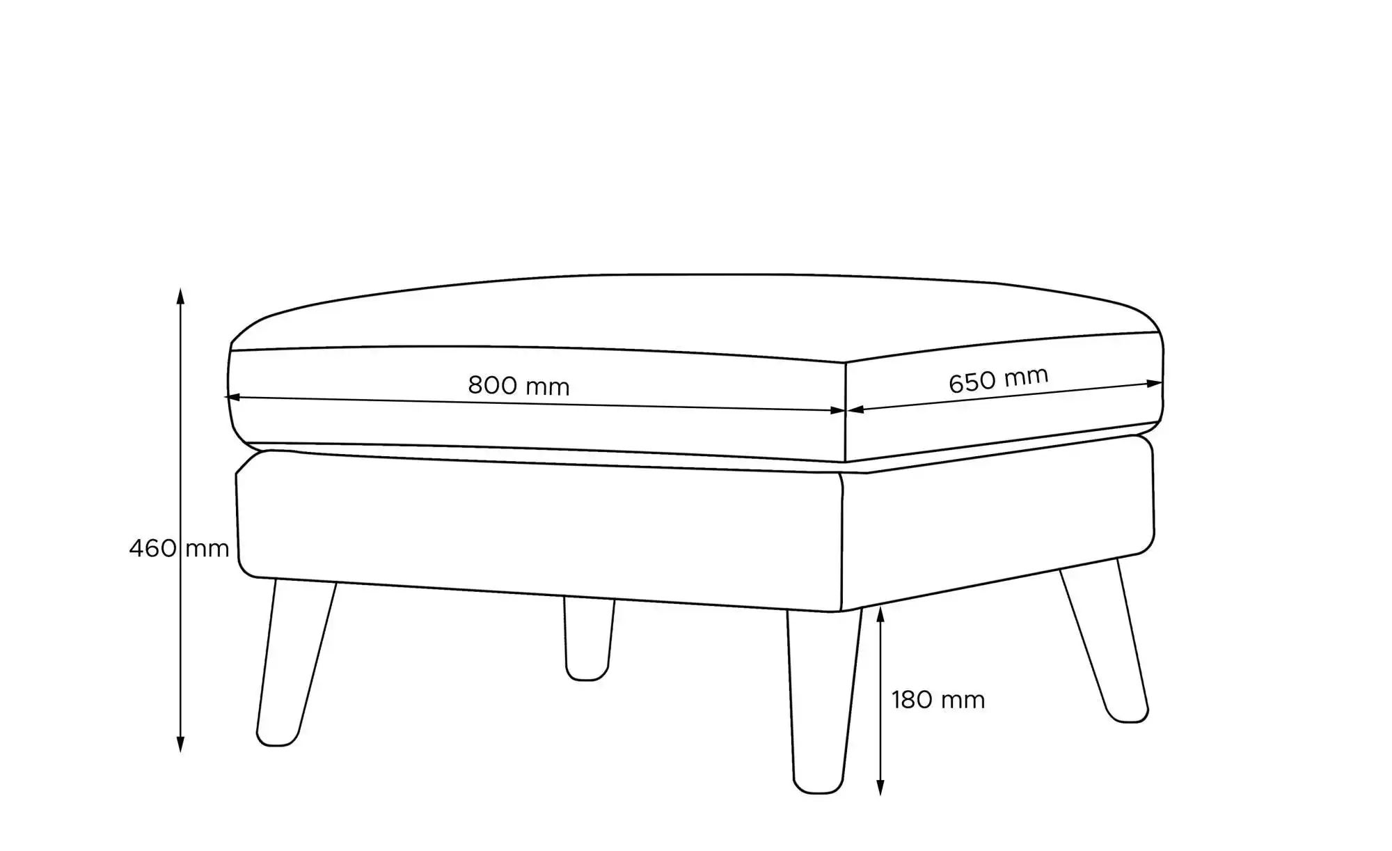 Thumbnail - KONSIMO Hocker  Tagio ¦ braun ¦ Maße (cm): B: 80 H: 46 Polstermöbel > Hocker - Höffner