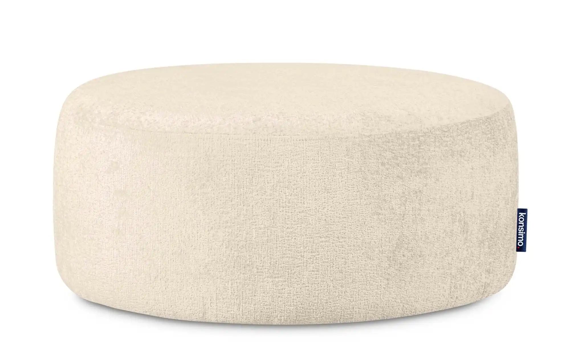 KONSIMO Hocker   ¦ creme ¦ Maße (cm): B: 80 H: 36  Ø: 80 Polstermöbel > Hoc günstig online kaufen