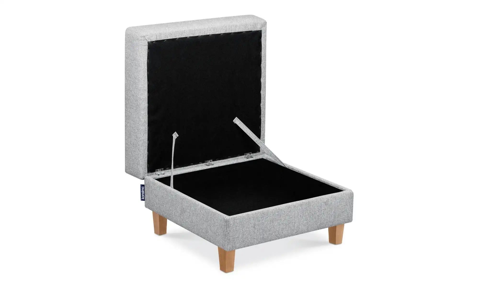 KONSIMO Hocker   ¦ grau ¦ Maße (cm): B: 71 H: 43 Polstermöbel > Hocker - Hö günstig online kaufen