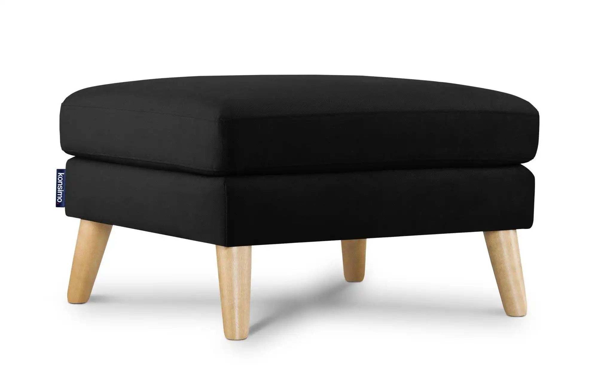 KONSIMO Hocker   ¦ schwarz ¦ Maße (cm): B: 80 H: 46 Polstermöbel > Hocker - günstig online kaufen