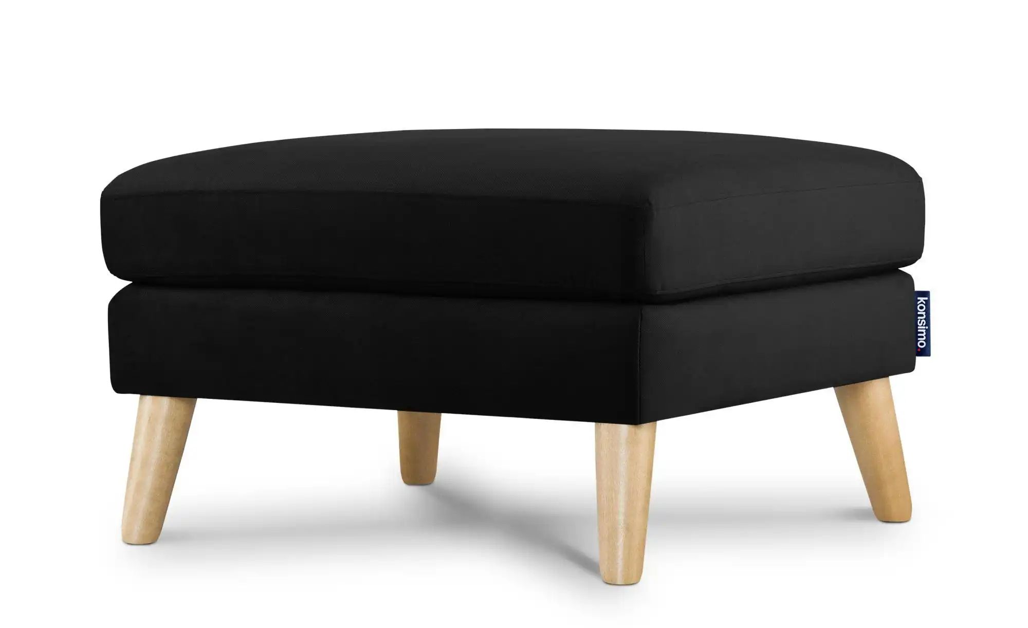 KONSIMO Hocker   ¦ schwarz ¦ Maße (cm): B: 80 H: 46 Polstermöbel > Hocker - günstig online kaufen