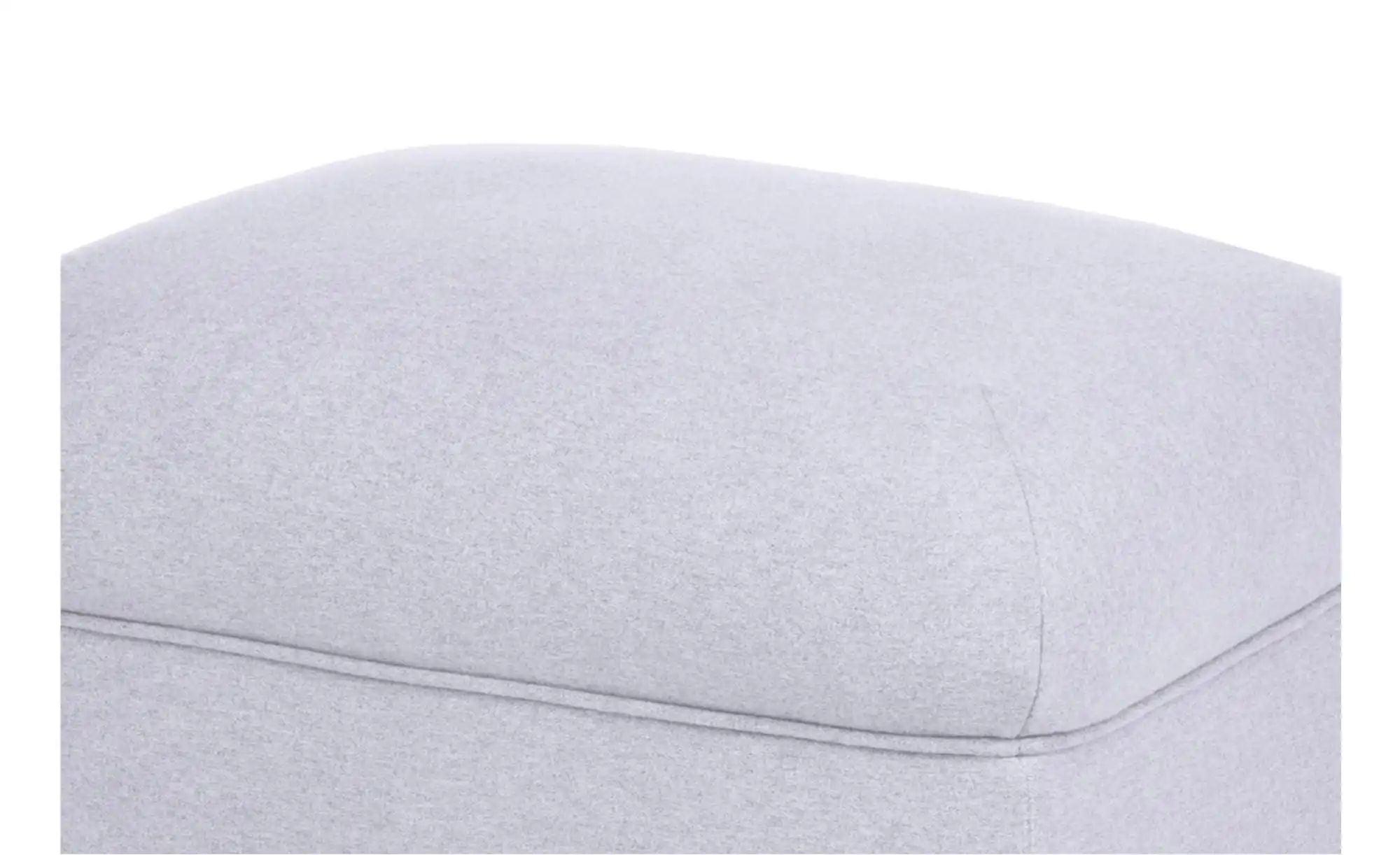 KONSIMO Hocker  Miles ¦ grau ¦ Maße (cm): B: 55 H: 42 Polstermöbel > Hocker günstig online kaufen