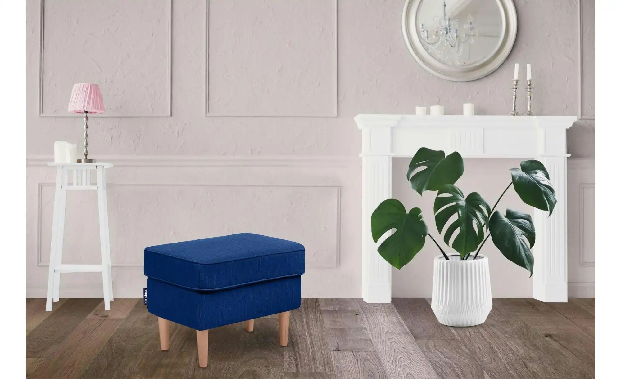 KONSIMO Hocker   ¦ blau ¦ Maße (cm): B: 41 H: 43 Polstermöbel > Hocker - Hö günstig online kaufen