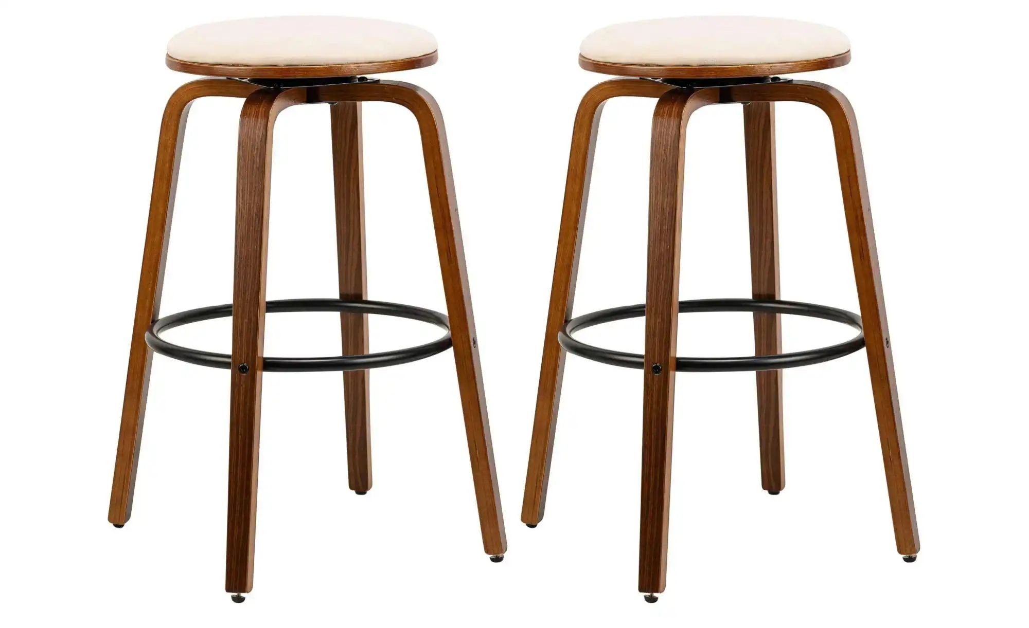 Thumbnail - Barhocker 2er-Set  Tabmoreno ¦ beige ¦ Maße (cm): B: 40 H: 70 Polstermöbel > Hocker > Barhocker - Höffner