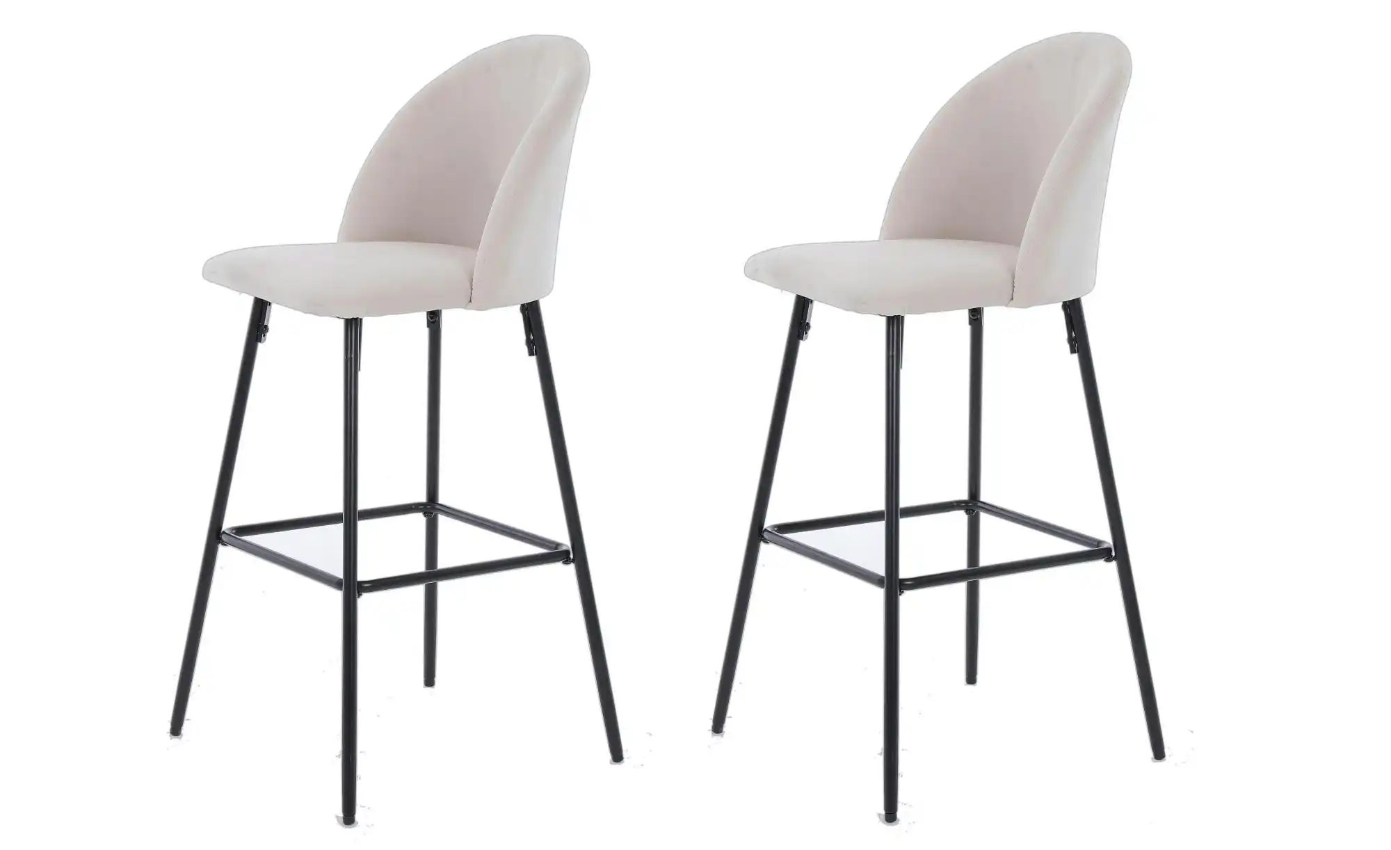 Barhocker 2er-Set  Tabnilsson ¦ beige ¦ Maße (cm): B: 45 H: 99 Polstermöbel günstig online kaufen
