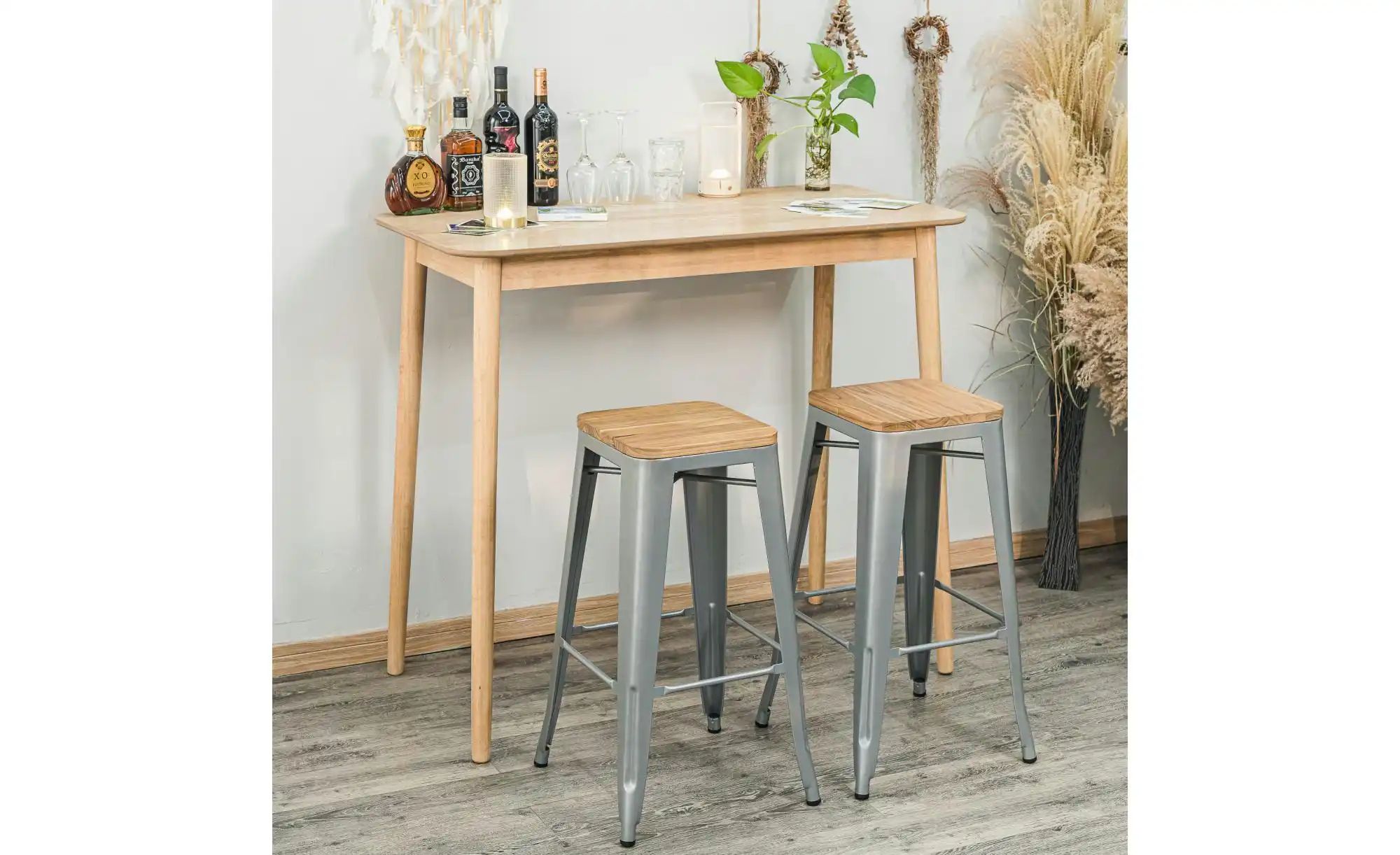 Thumbnail - Barhocker 4er-Set Tabnash ¦ grau ¦ Maße (cm): B: 43 H: 75 Polstermöbel > Hocker > Barhocker - Höffner