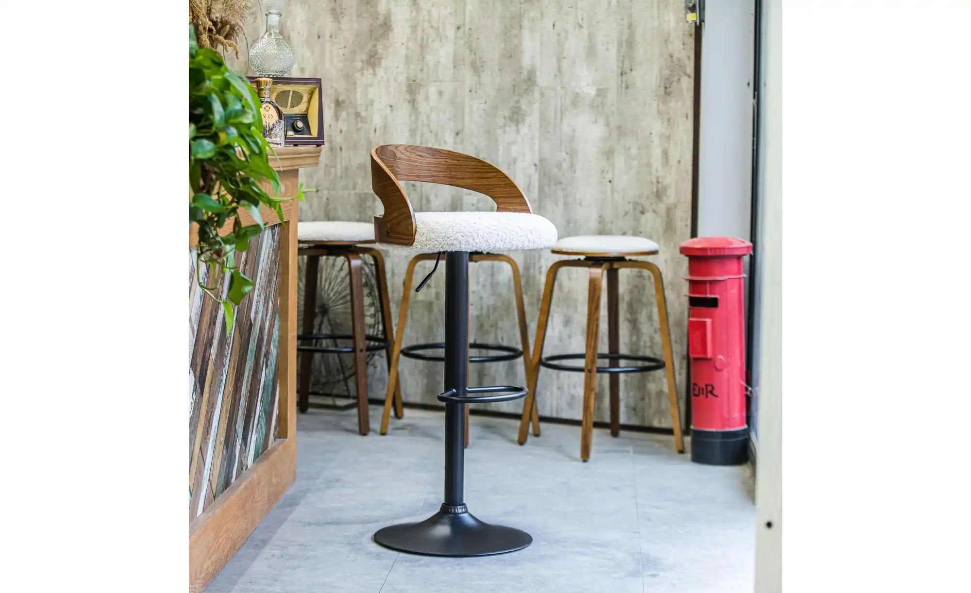 Thumbnail - Barhocker 2er-Set Tabvictoria ¦ weiß ¦ Maße (cm): B: 46 H: 101 Polstermöbel > Hocker > Barhocker - Höffner