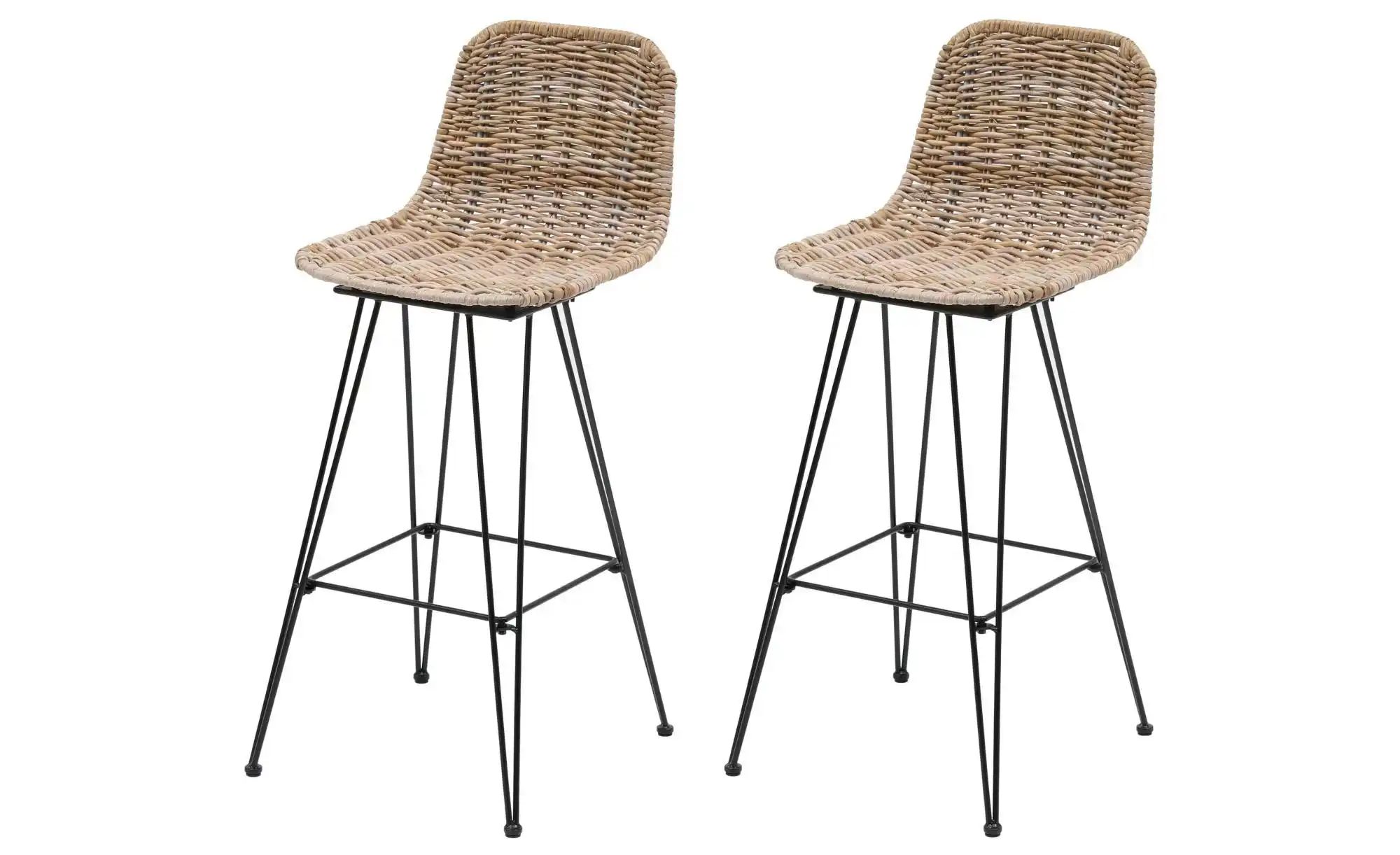 Barhocker 2er-Set  Tabpenang ¦ braun ¦ Maße (cm): B: 39 H: 92,5 Polstermöbe günstig online kaufen