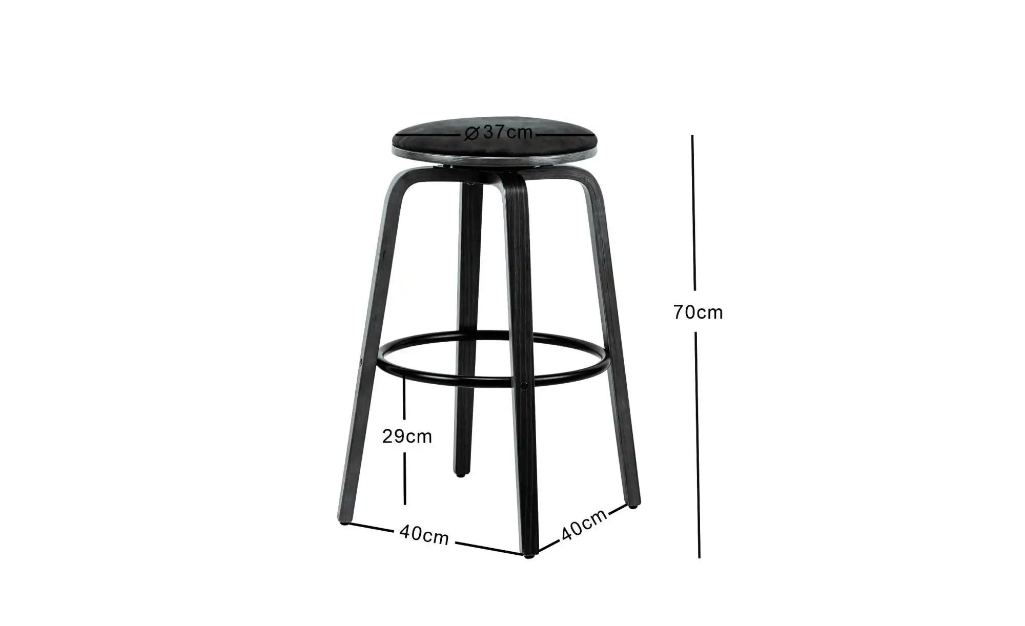 Barhocker 2er-Set  Tabmoreno ¦ weiß ¦ Maße (cm): B: 40 H: 70 Polstermöbel > günstig online kaufen