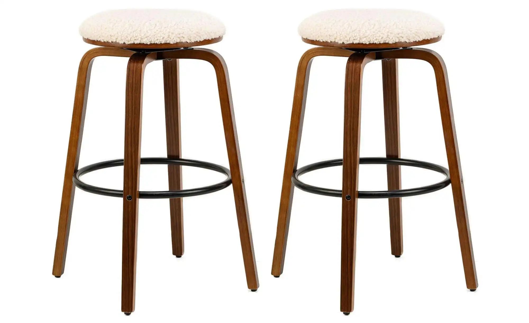 Barhocker 2er-Set  Tabmoreno ¦ weiß ¦ Maße (cm): B: 40 H: 70 Polstermöbel > günstig online kaufen