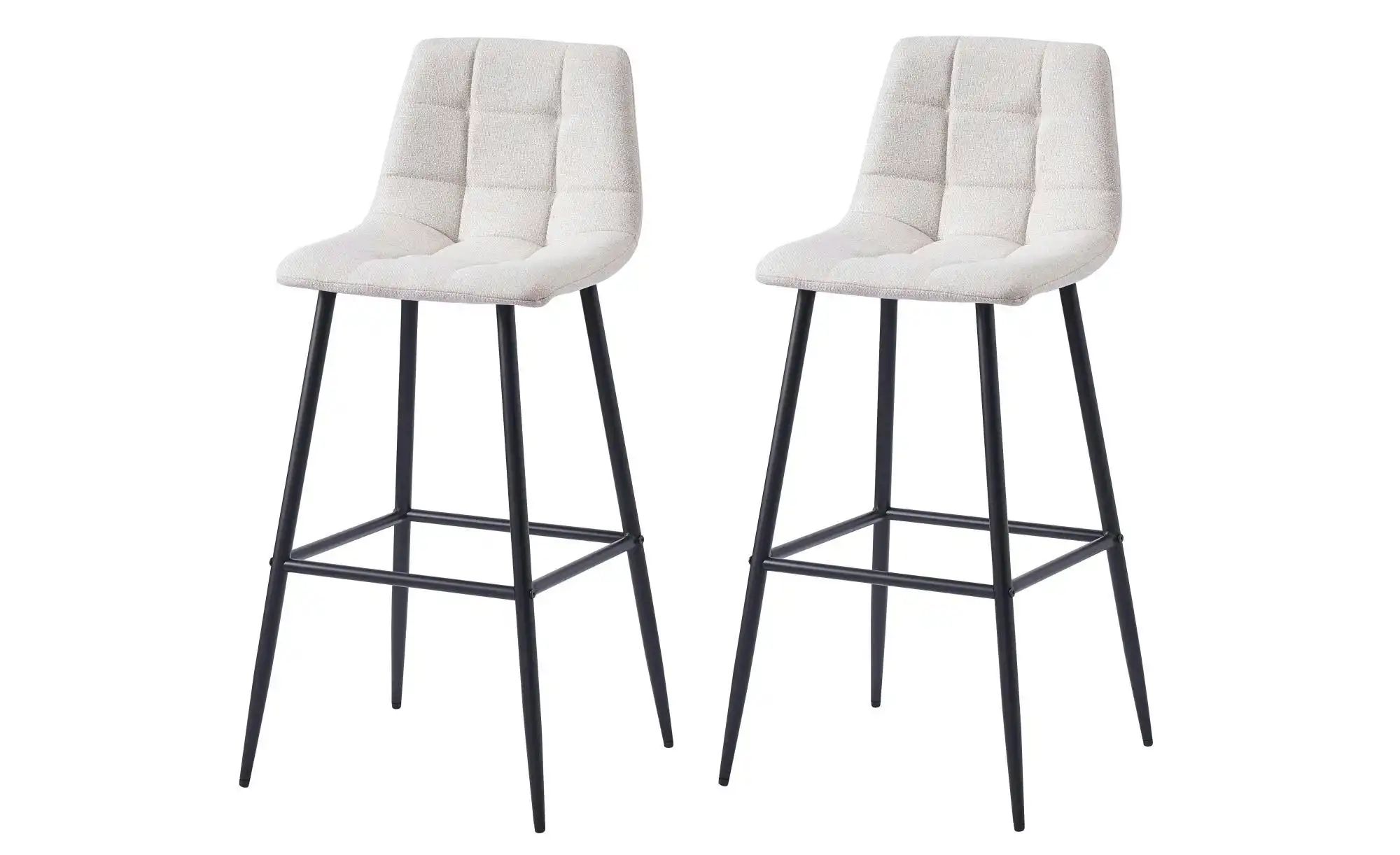 Barhocker 2er-Set  Tabbjorn ¦ beige ¦ Maße (cm): B: 46,5 H: 102 Polstermöbe günstig online kaufen