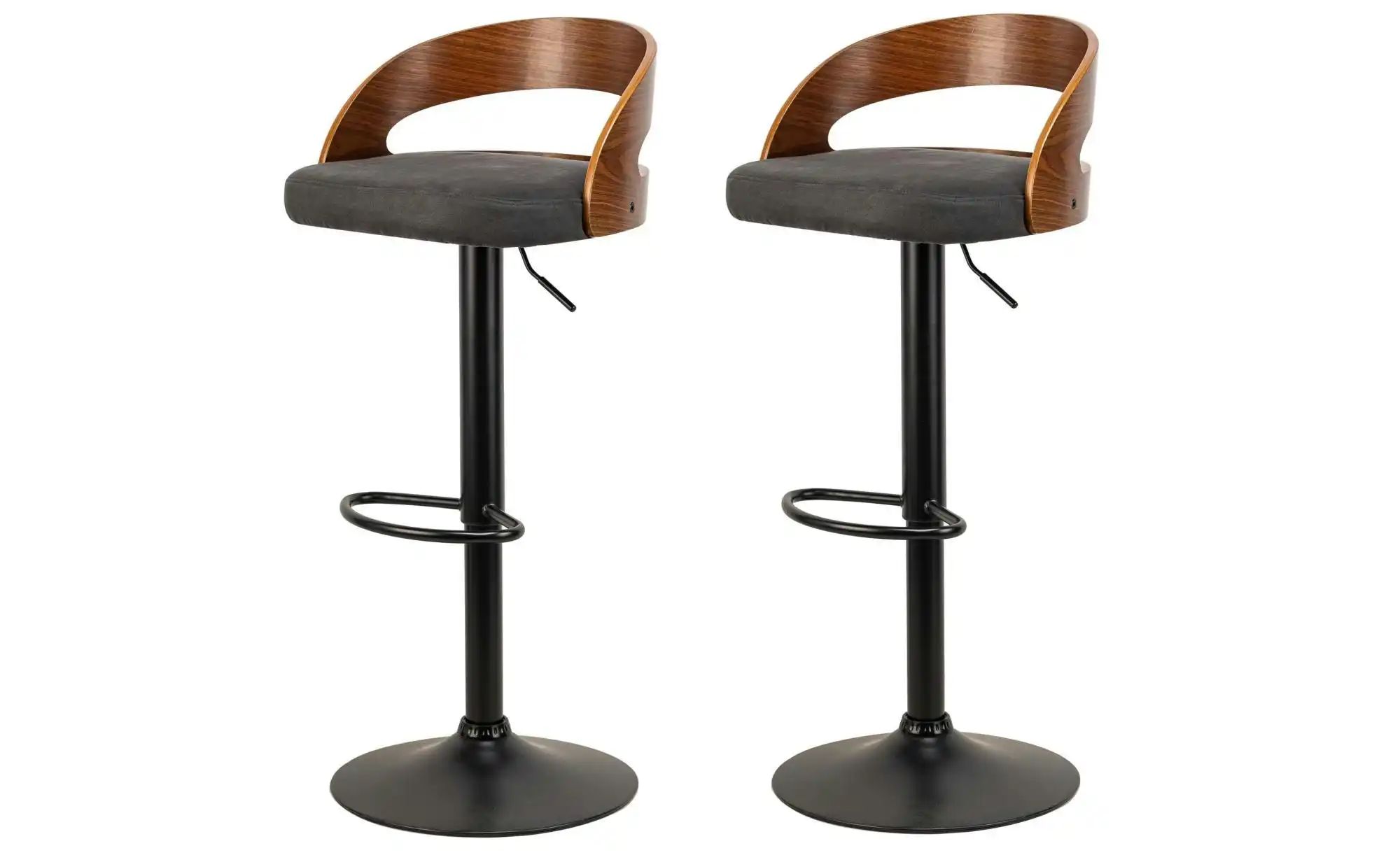 Barhocker 2er-Set  Tabvictoria ¦ schwarz ¦ Maße (cm): B: 46 H: 101 Polsterm günstig online kaufen