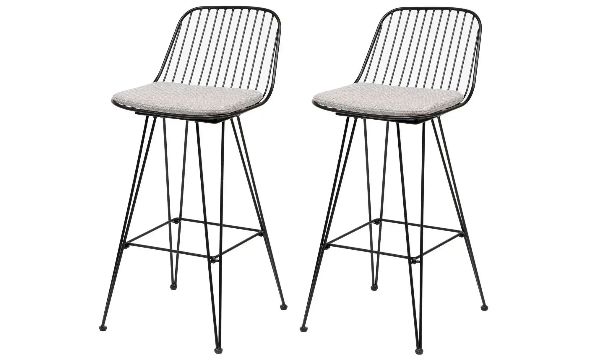 Barhocker 2er-Set  Tabchester ¦ grau ¦ Maße (cm): B: 41 H: 90 Polstermöbel günstig online kaufen