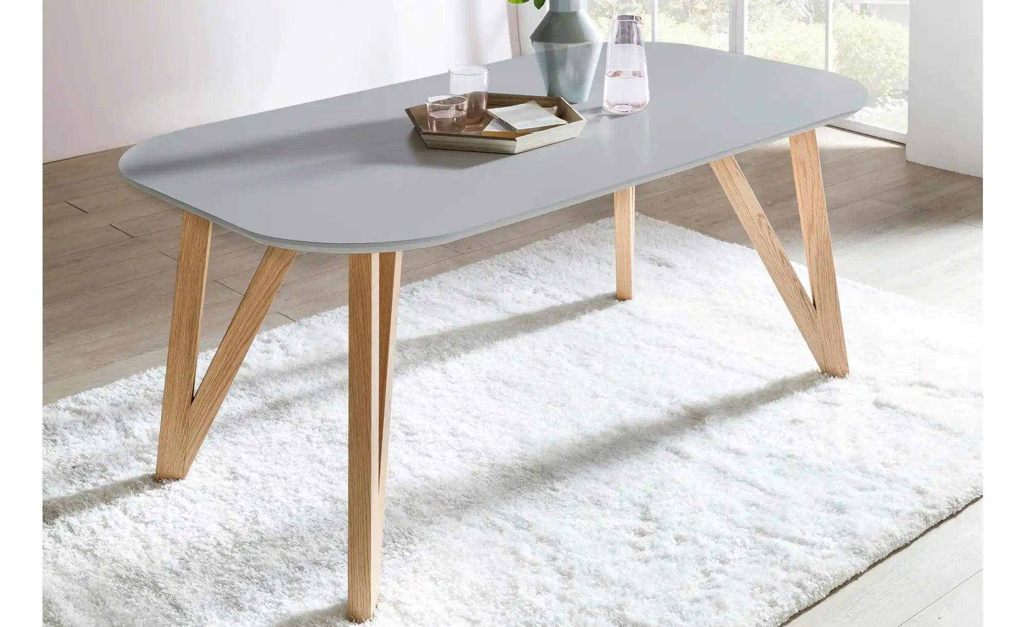 Esstisch   ¦ grau ¦ Maße (cm): B: 160 H: 76 Tische > Esstische > Esstische günstig online kaufen