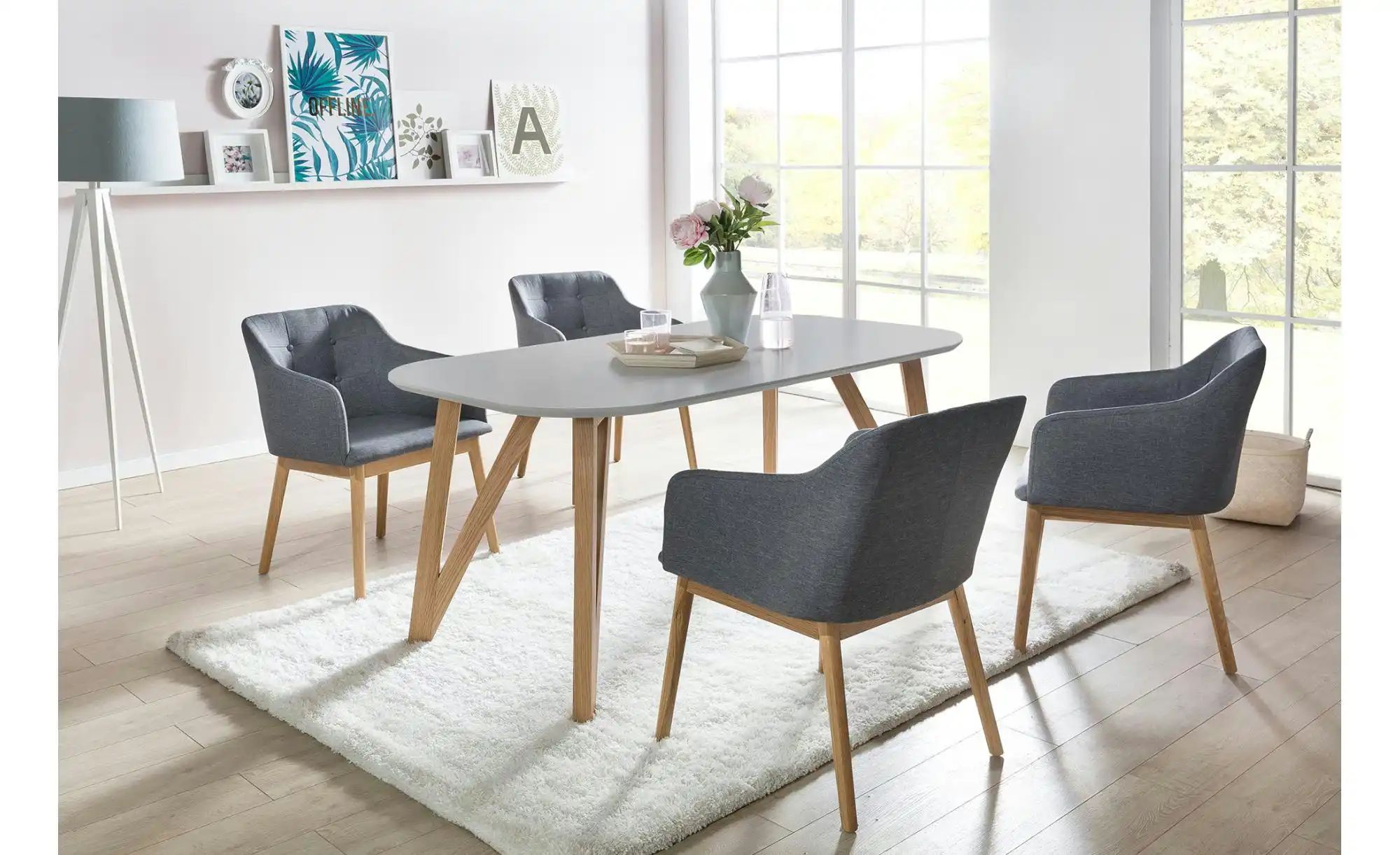 Thumbnail - Esstisch   ¦ grau ¦ Maße (cm): B: 180 H: 76 Tische > Esstische > Esstische andere Formen - Höffner