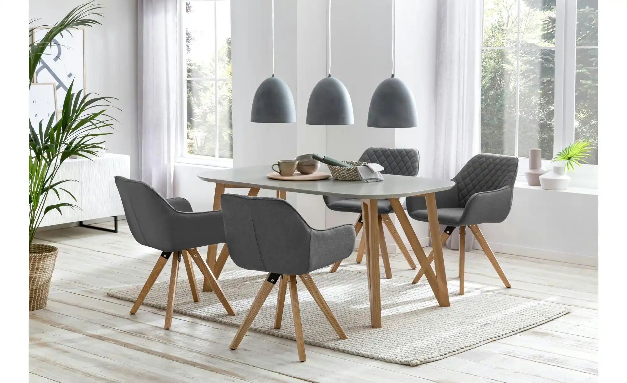 Thumbnail - Esstisch   ¦ grau ¦ Maße (cm): B: 180 H: 76 Tische > Esstische > Esstische andere Formen - Höffner