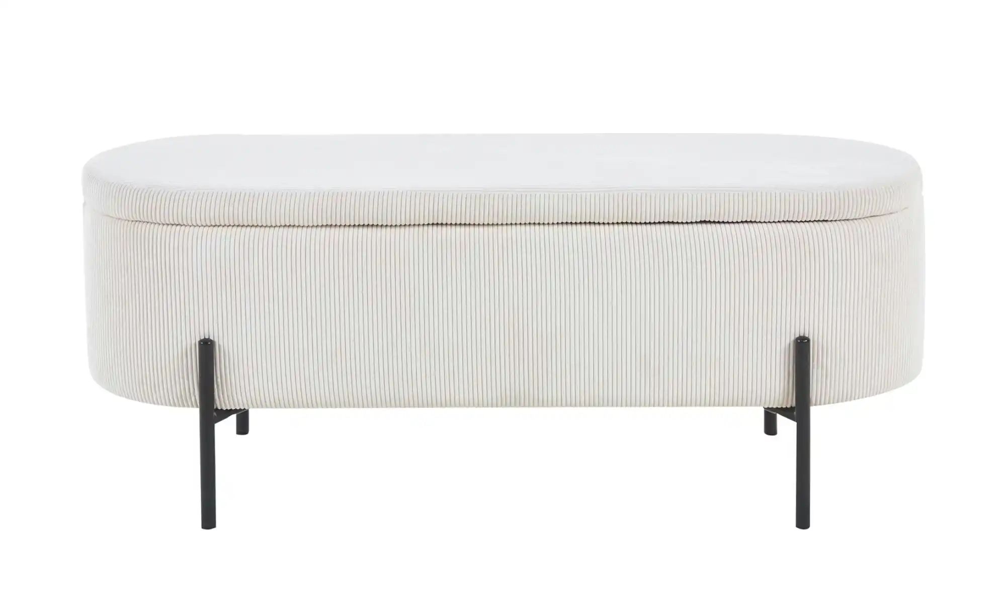 Bettbank  Banteln ¦ beige ¦ Maße (cm): B: 110 H: 44 Polstermöbel > Hocker - günstig online kaufen