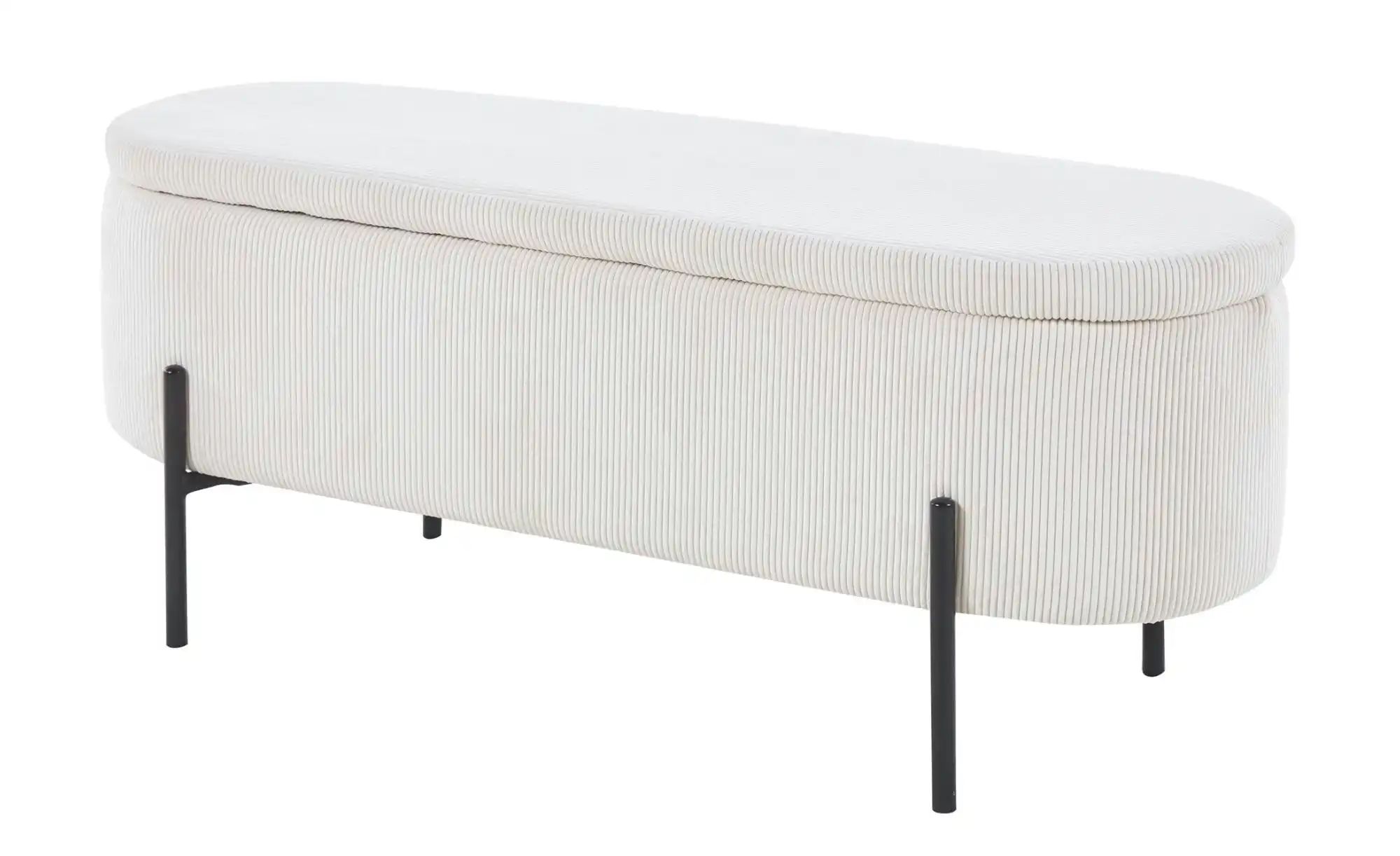 Bettbank  Banteln ¦ beige ¦ Maße (cm): B: 110 H: 44 Polstermöbel > Hocker - günstig online kaufen