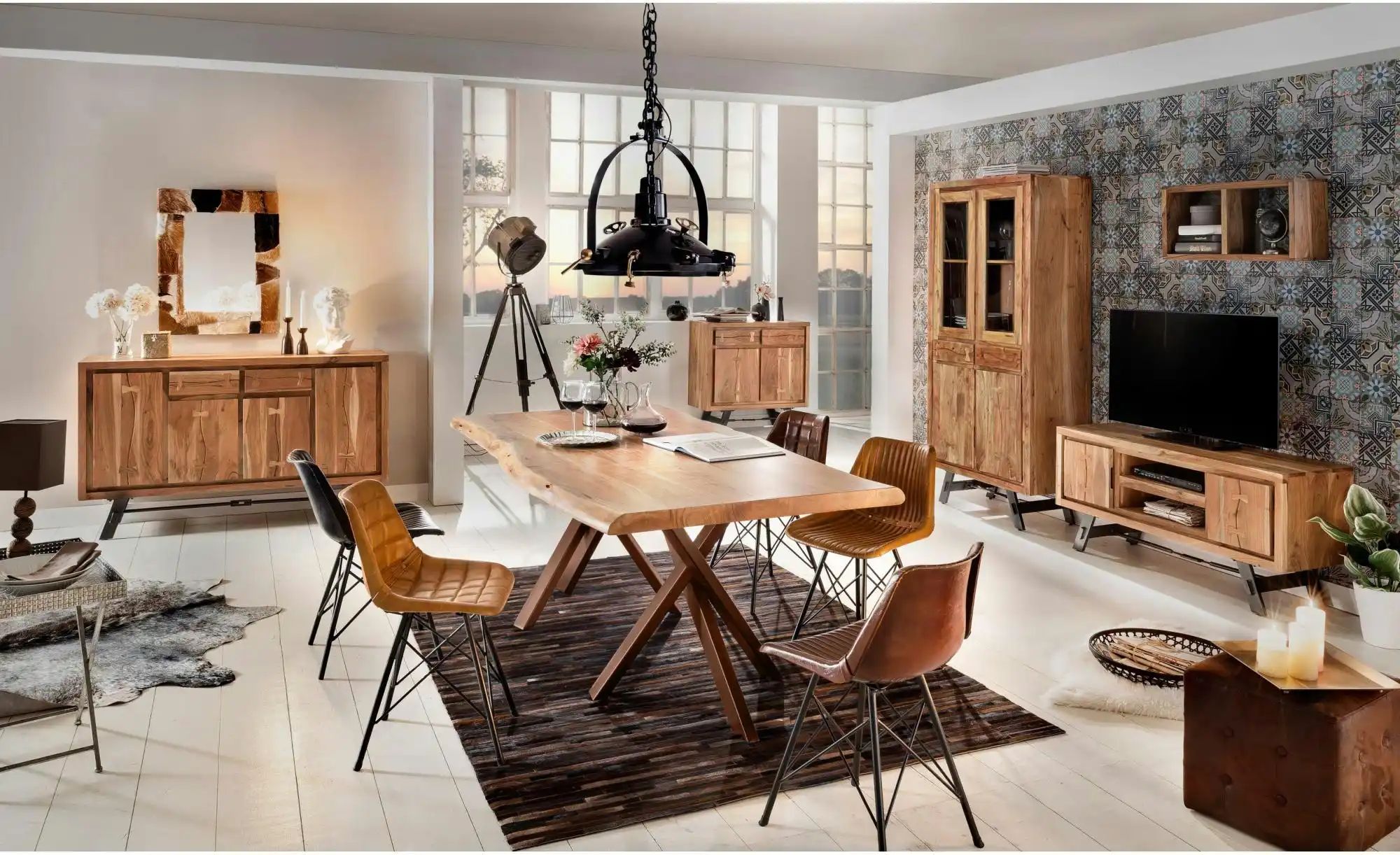 Esstisch   ¦ holzfarben ¦ Maße (cm): B: 180 H: 78 Tische > Esstische > Esst günstig online kaufen