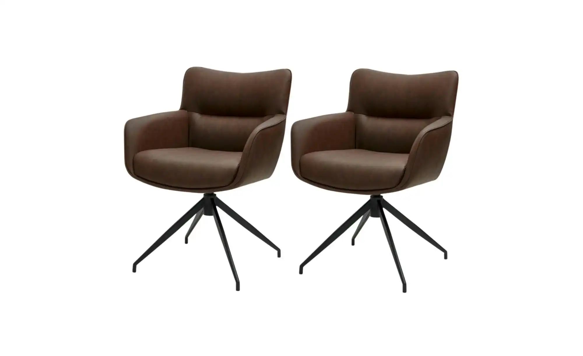 Furnhouse Esszimmerstuhl 2er-Set  Jessica ¦ braun ¦ Maße (cm): B: 55 H: 84 günstig online kaufen