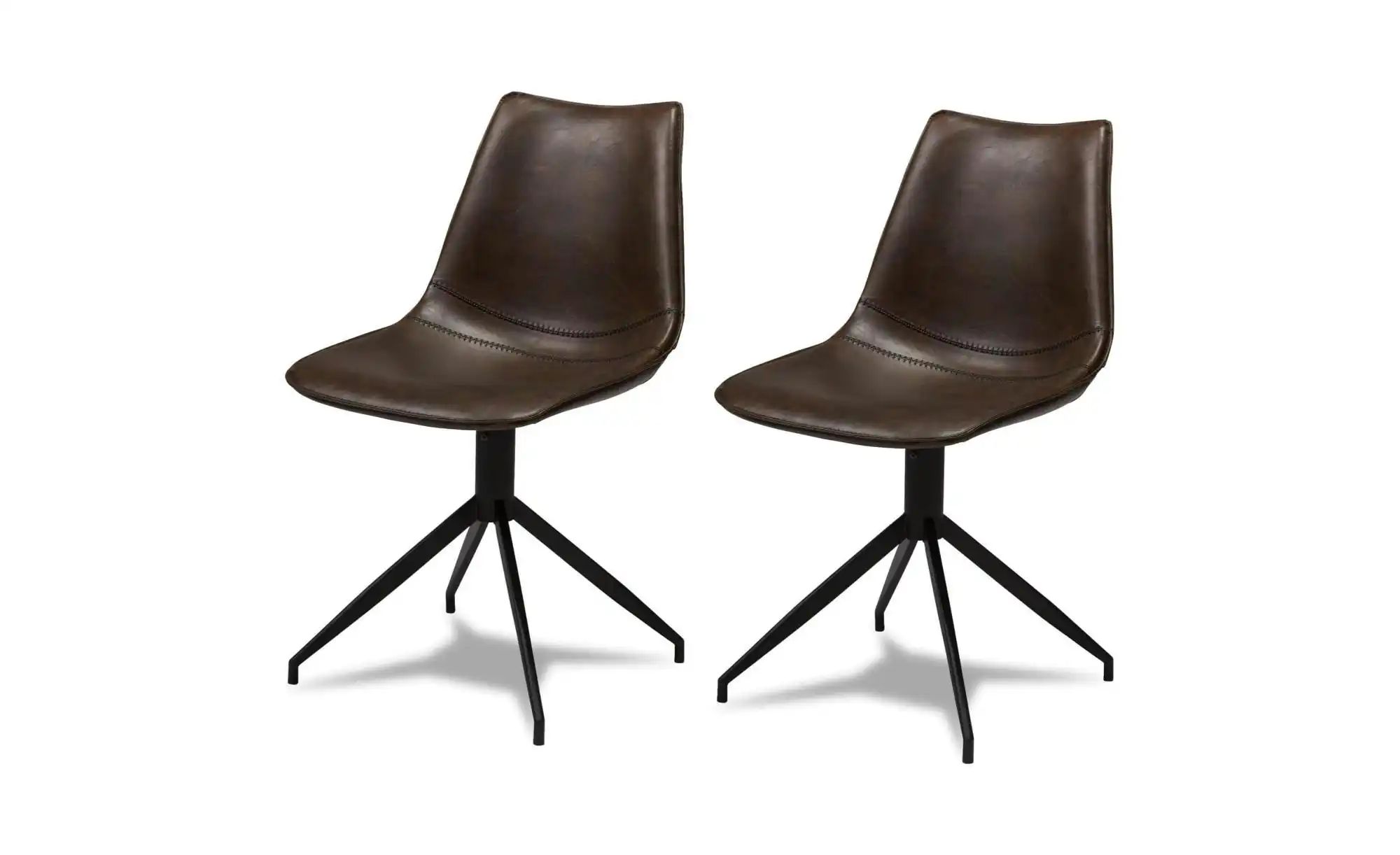 Furnhouse Esszimmerstuhl 2er-Set  Isabel ¦ braun ¦ Maße (cm): B: 47 H: 84 S günstig online kaufen