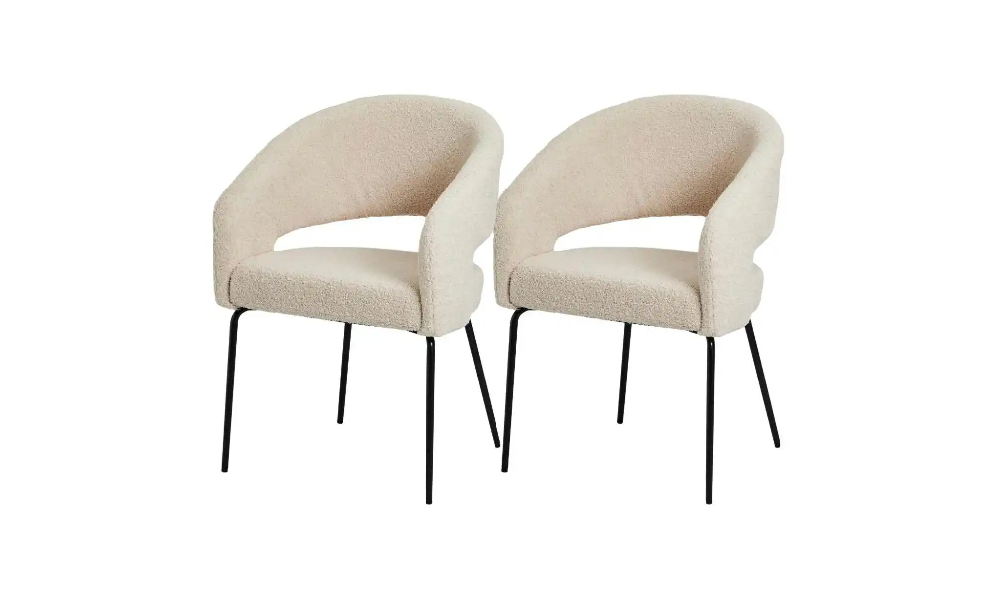 Furnhouse Esszimmerstuhl 2er-Set  Natalie ¦ beige ¦ Maße (cm): B: 57 H: 81 günstig online kaufen