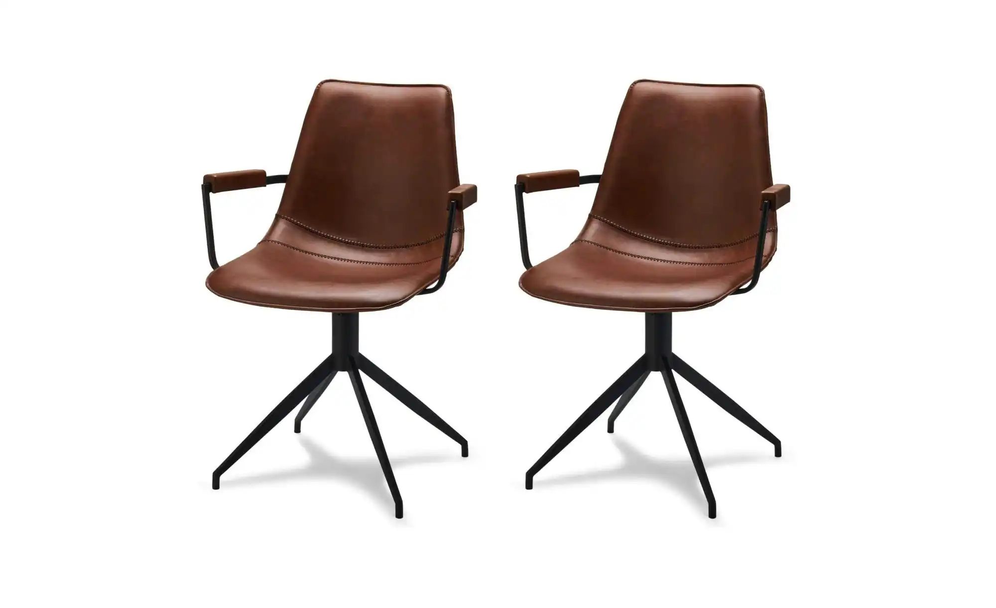 Furnhouse Esszimmerstuhl 2er-Set  Isabel ¦ braun ¦ Maße (cm): B: 59 H: 85 S günstig online kaufen