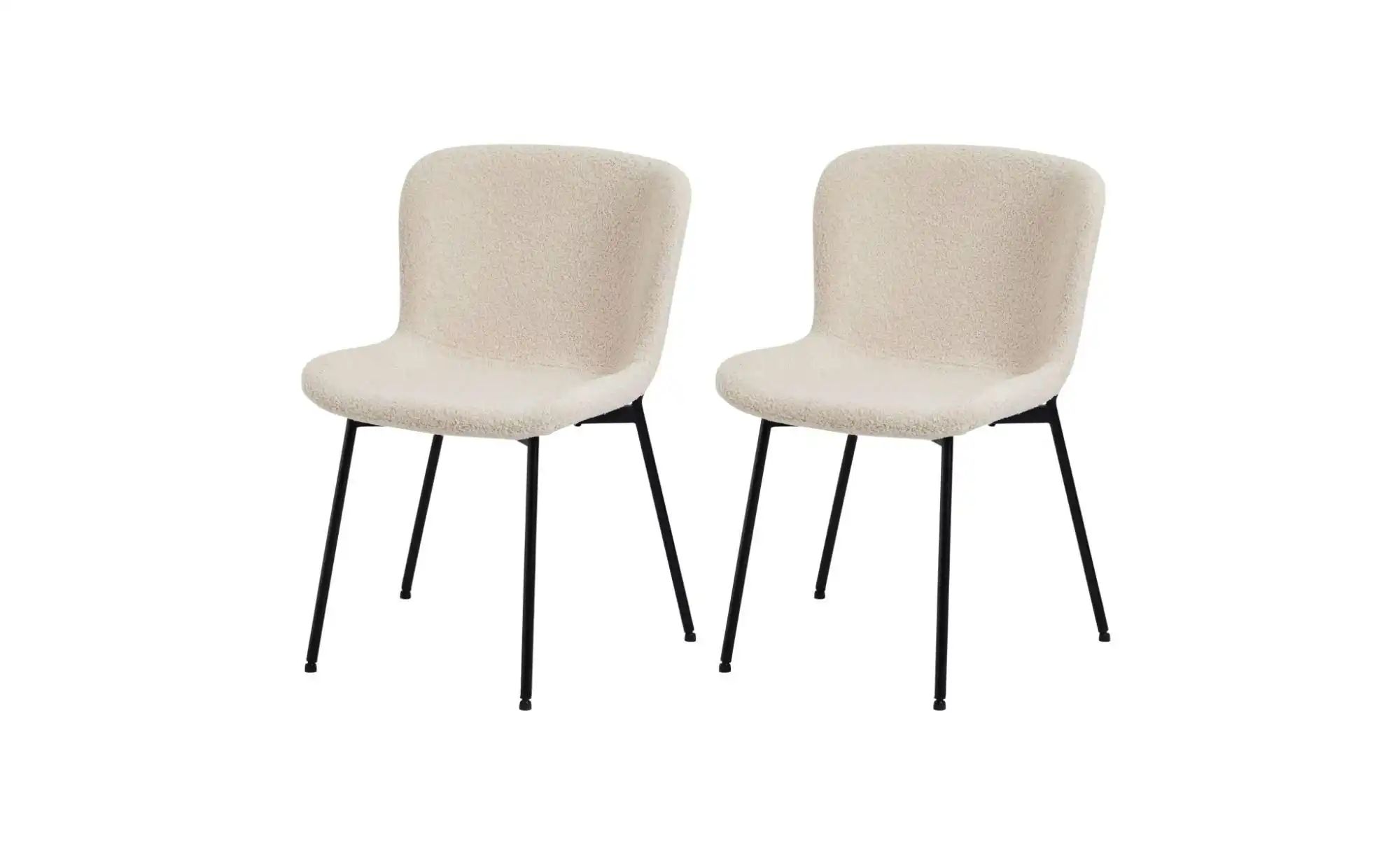 Furnhouse Esszimmerstuhl 2er-Set  Teddy ¦ beige ¦ Maße (cm): B: 52 H: 80 St günstig online kaufen