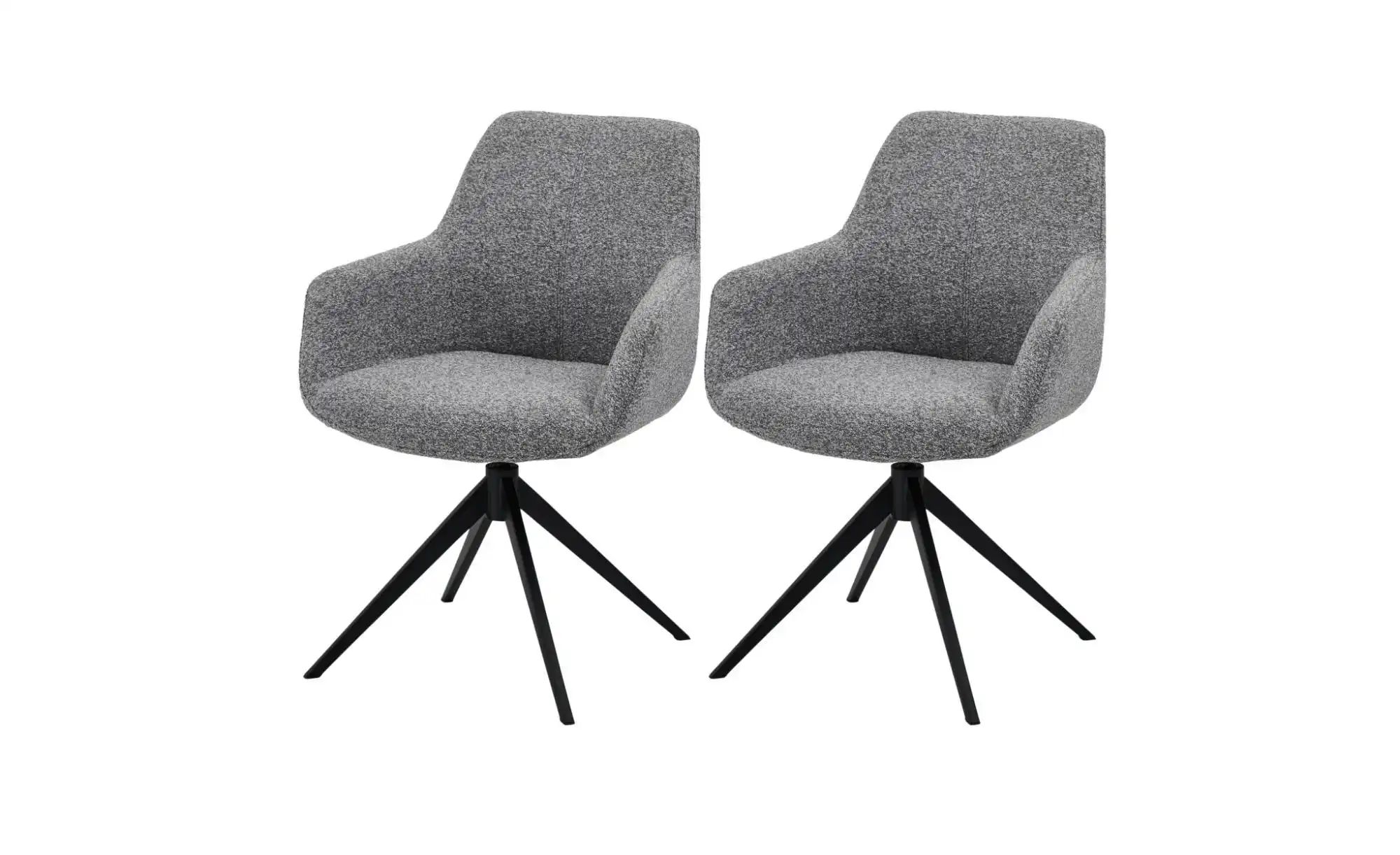 Furnhouse Esszimmerstuhl 2er-Set  Helena ¦ grau ¦ Maße (cm): B: 64 H: 87 St günstig online kaufen