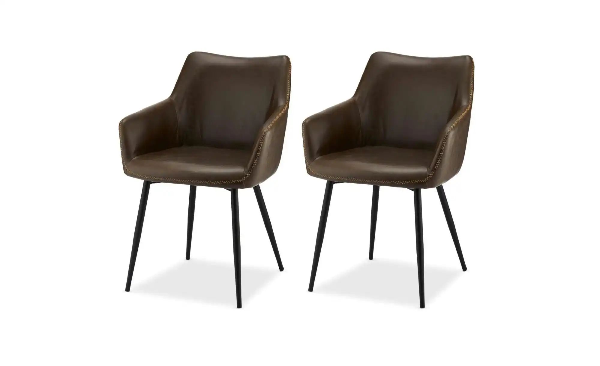 Furnhouse Esszimmerstuhl 2er-Set  Maria ¦ braun ¦ Maße (cm): B: 56 H: 81 St günstig online kaufen