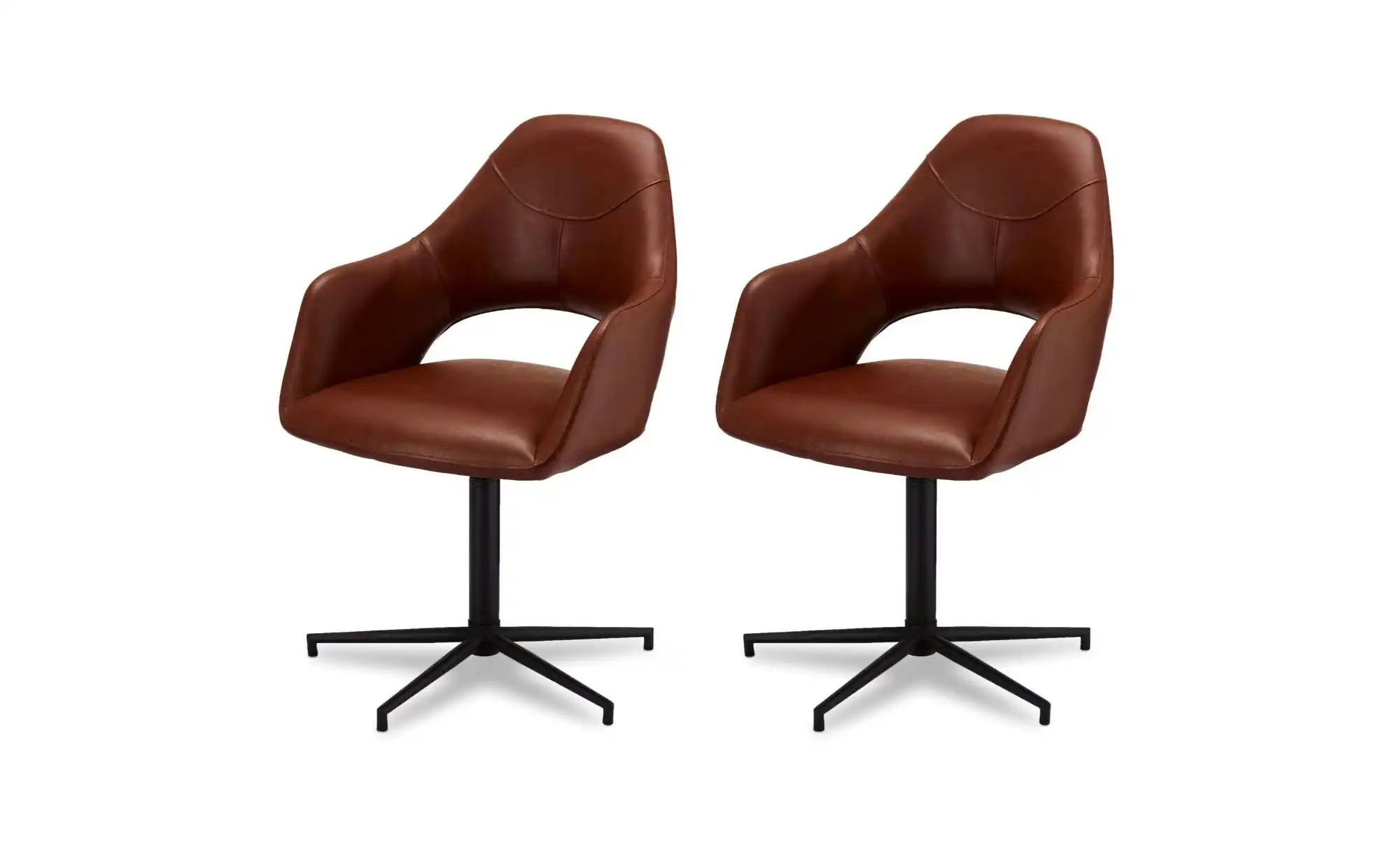 Furnhouse Esszimmerstuhl 2er-Set  Luna ¦ braun ¦ Maße (cm): B: 59 H: 89 Stü günstig online kaufen