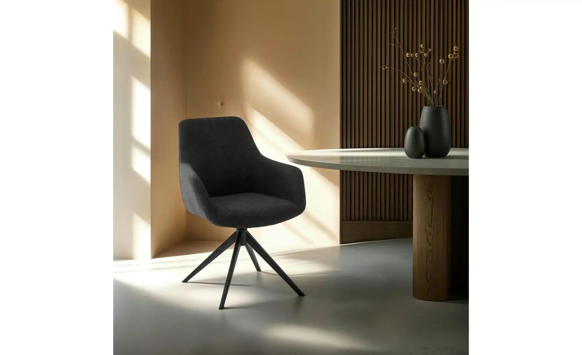 Furnhouse Esszimmerstuhl 2er-Set  Helena ¦ schwarz ¦ Maße (cm): B: 64 H: 87 günstig online kaufen