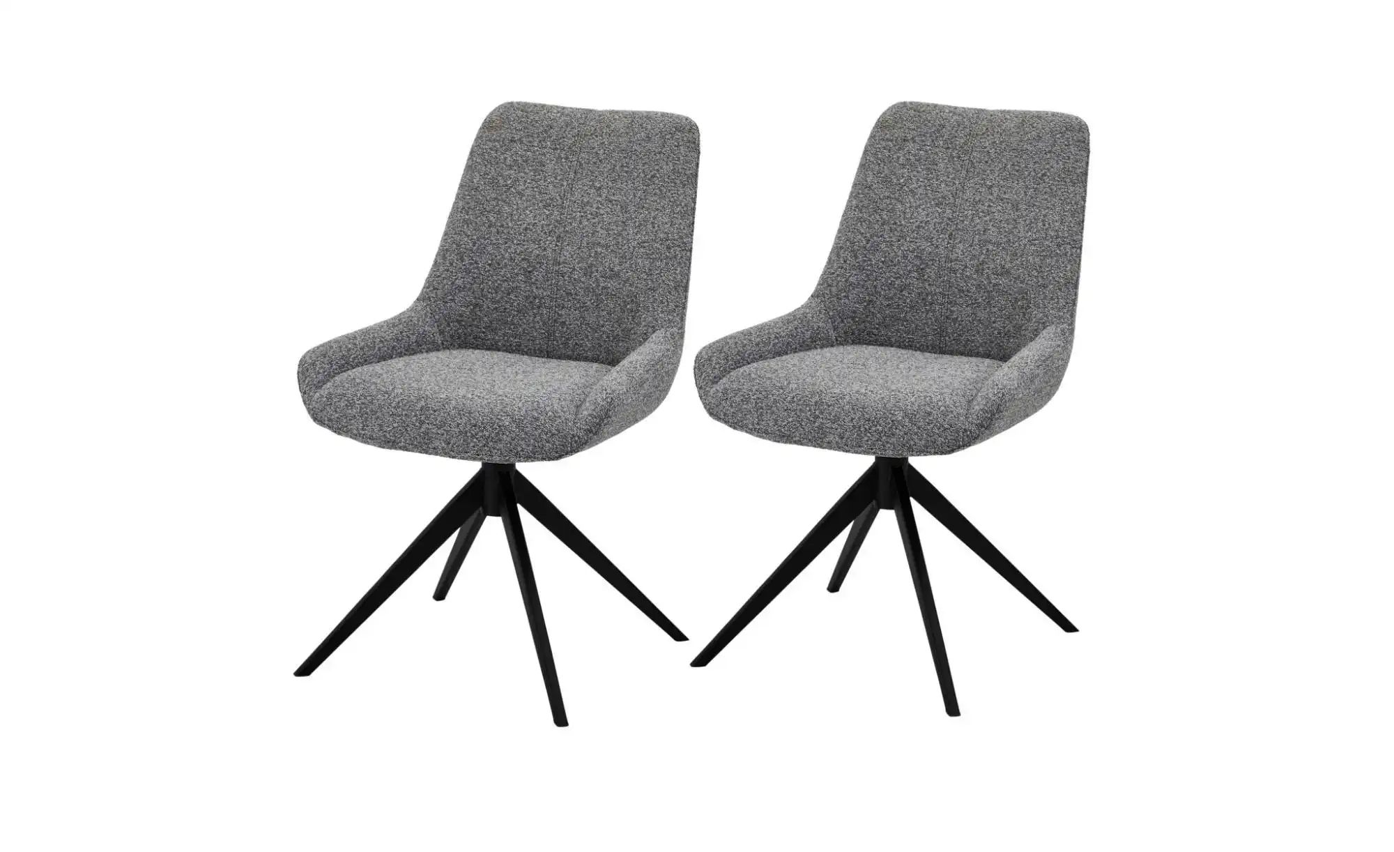 Furnhouse Esszimmerstuhl 2er-Set  Helena ¦ grau ¦ Maße (cm): B: 56 H: 87 St günstig online kaufen