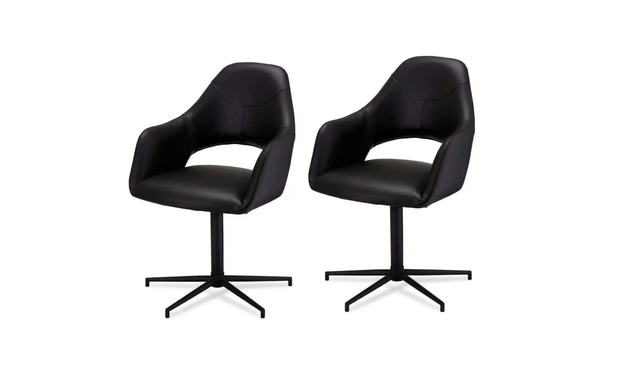 Furnhouse Esszimmerstuhl 2er-Set  Luna ¦ schwarz ¦ Maße (cm): B: 59 H: 89 S günstig online kaufen