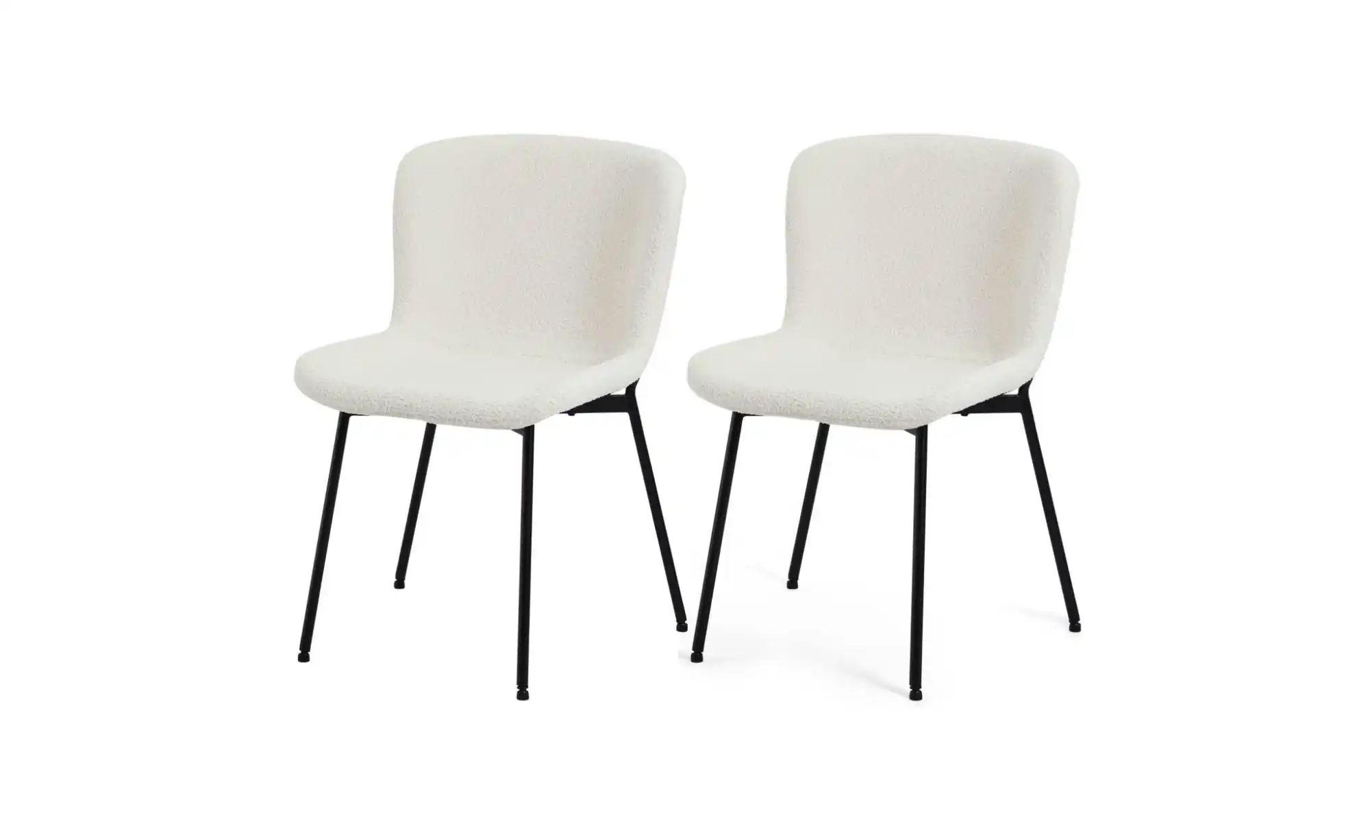 Furnhouse Esszimmerstuhl 2er-Set  Teddy ¦ creme ¦ Maße (cm): B: 52 H: 80 St günstig online kaufen