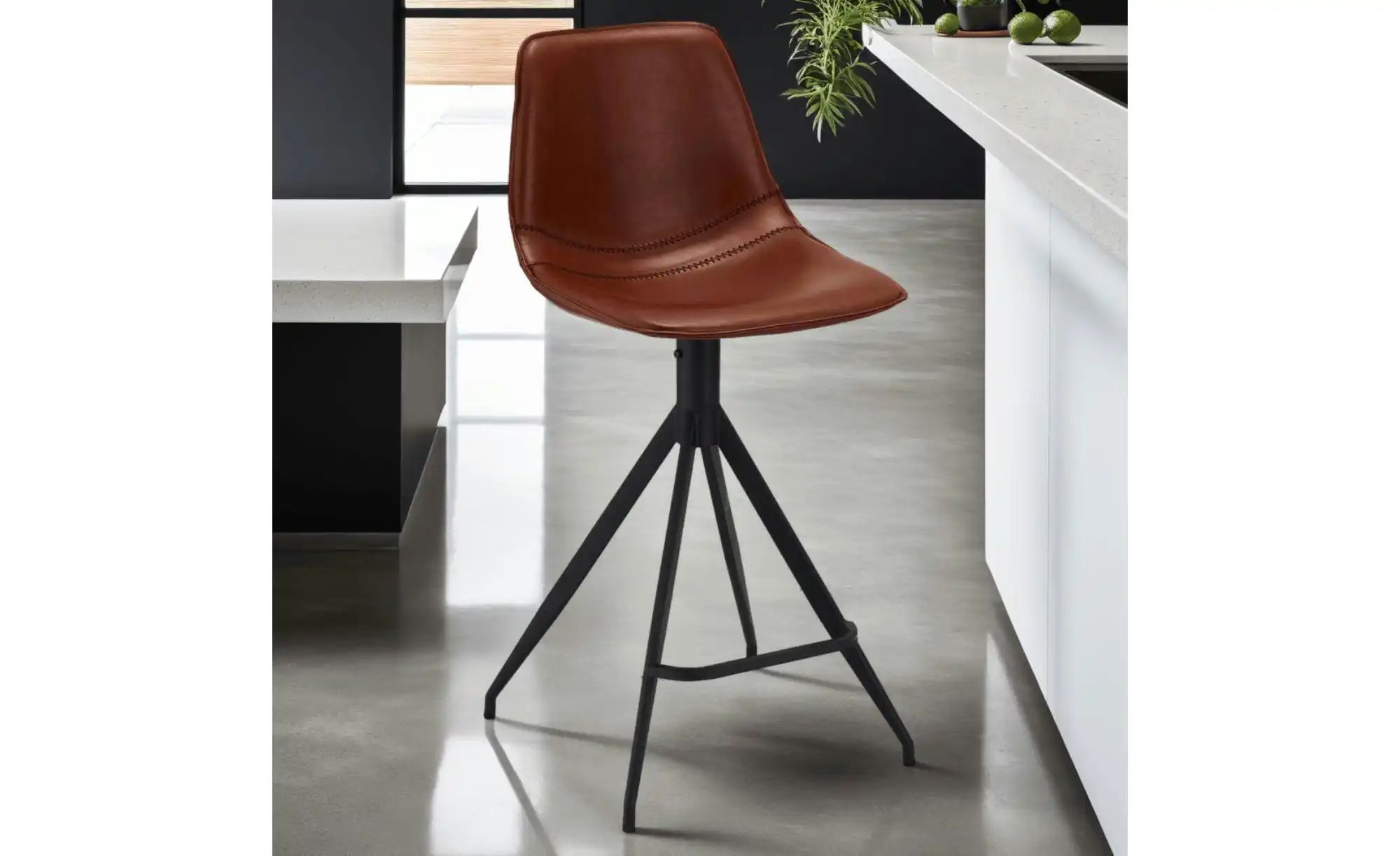 Furnhouse Barstuhl 2er-Set  Isabel ¦ braun ¦ Maße (cm): B: 48 H: 98 Polster günstig online kaufen