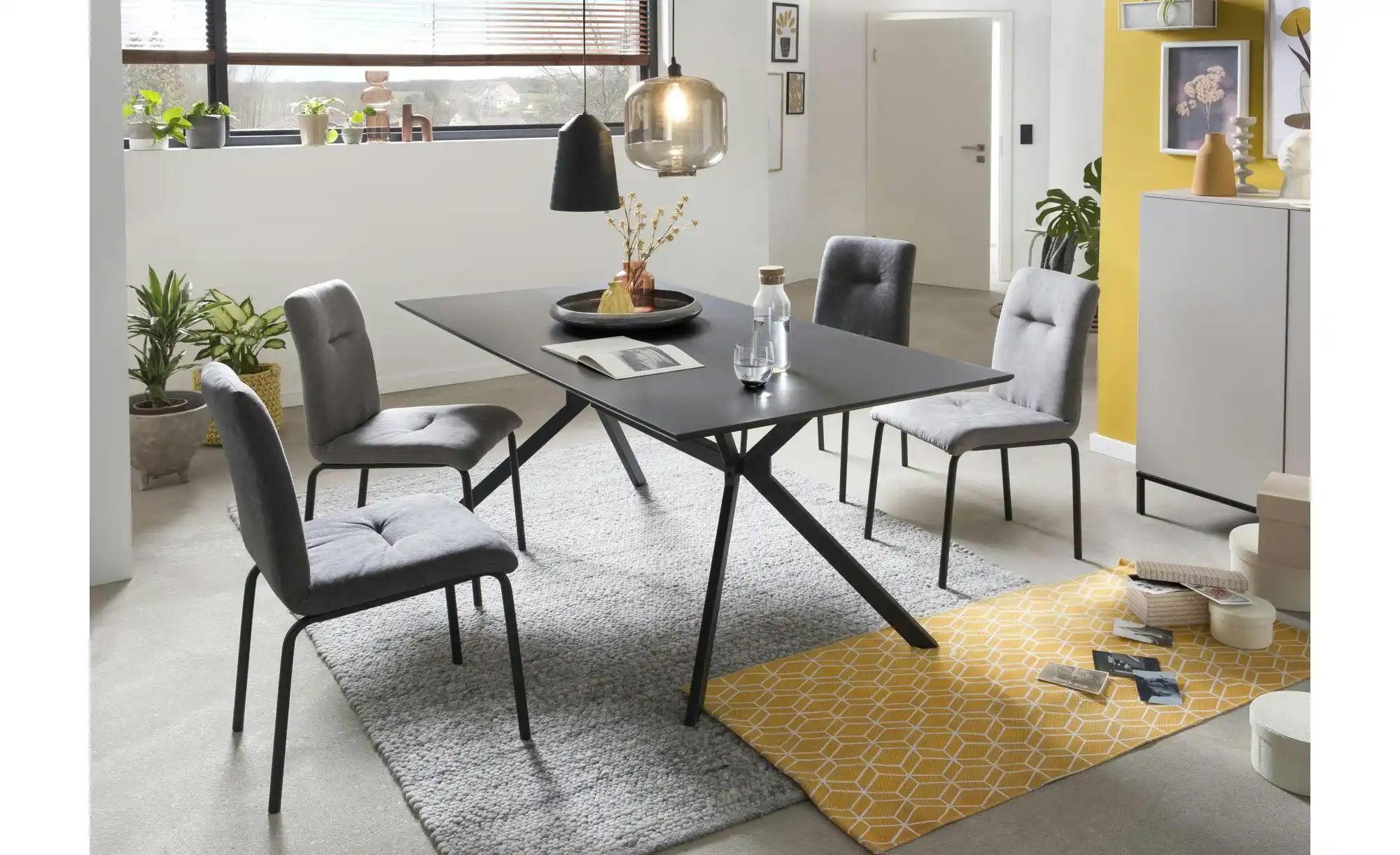 Esstisch   ¦ schwarz ¦ Maße (cm): B: 180 H: 75 Tische > Esstische > Esstisc günstig online kaufen