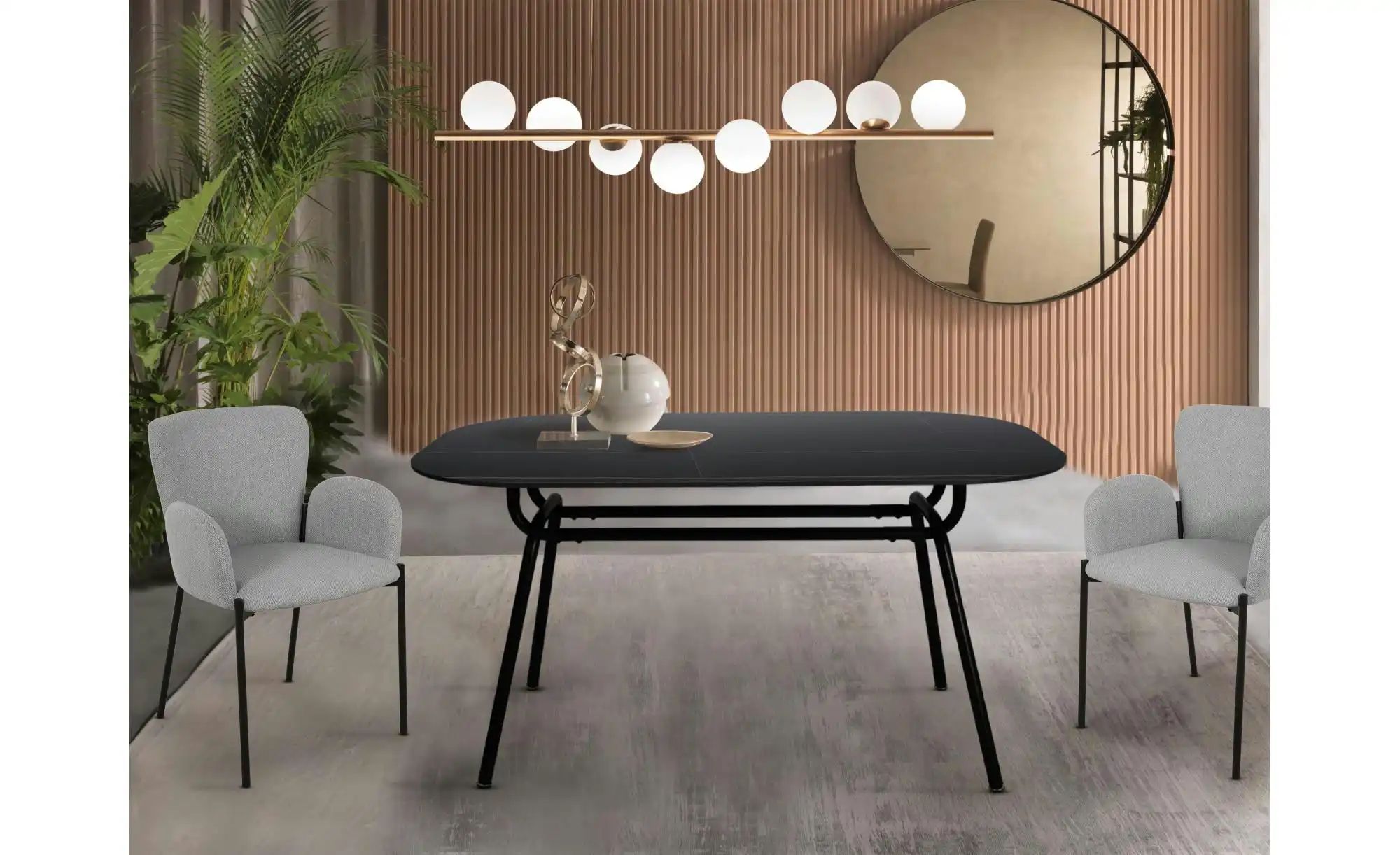 Esstisch   ¦ schwarz ¦ Maße (cm): B: 150 H: 75 Tische > Esstische > Esstisc günstig online kaufen