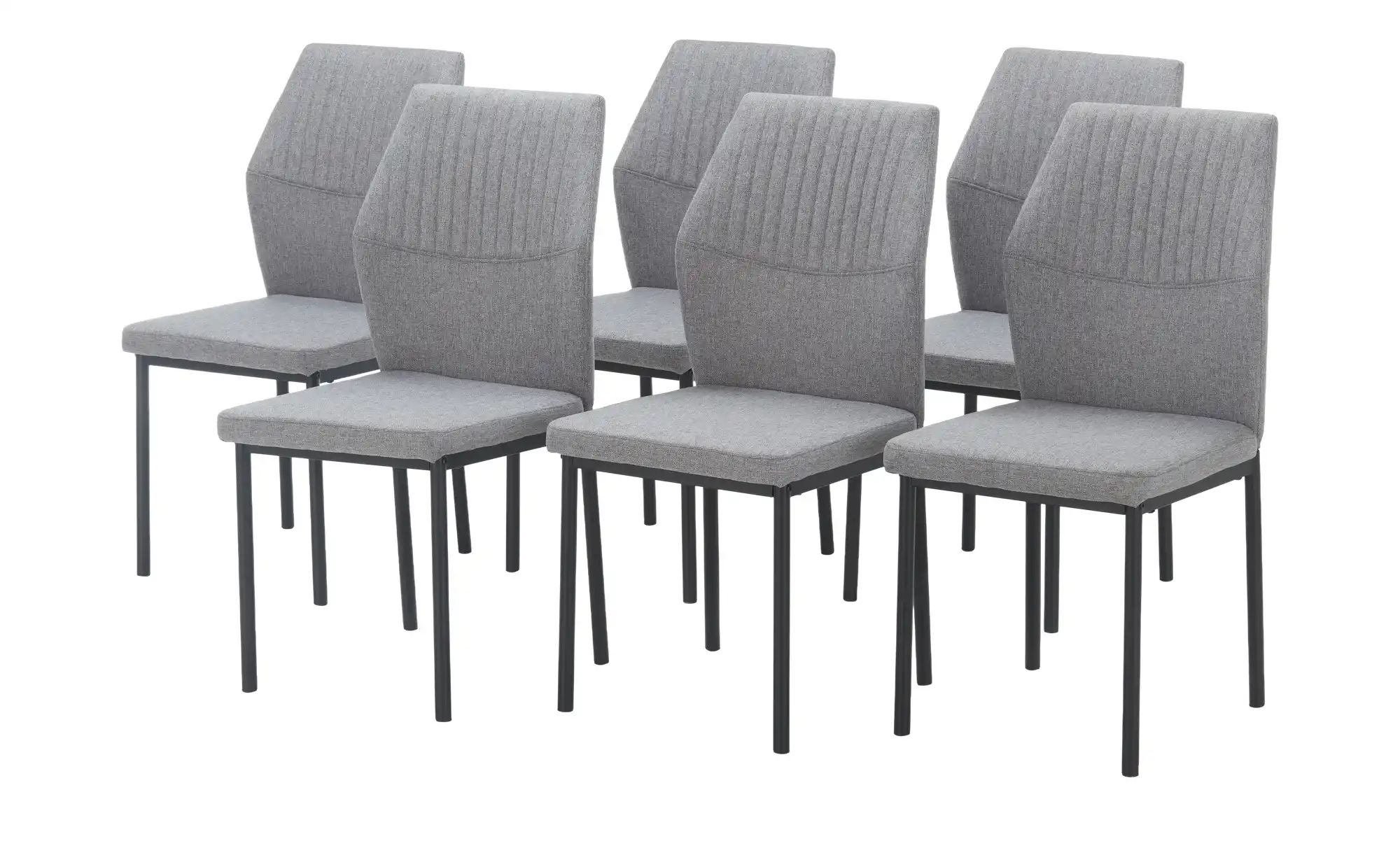 Stühle 6er-Set  Paolino ¦ grau ¦ Maße (cm): B: 44 H: 92 T: 59.5 Stühle > Kü günstig online kaufen