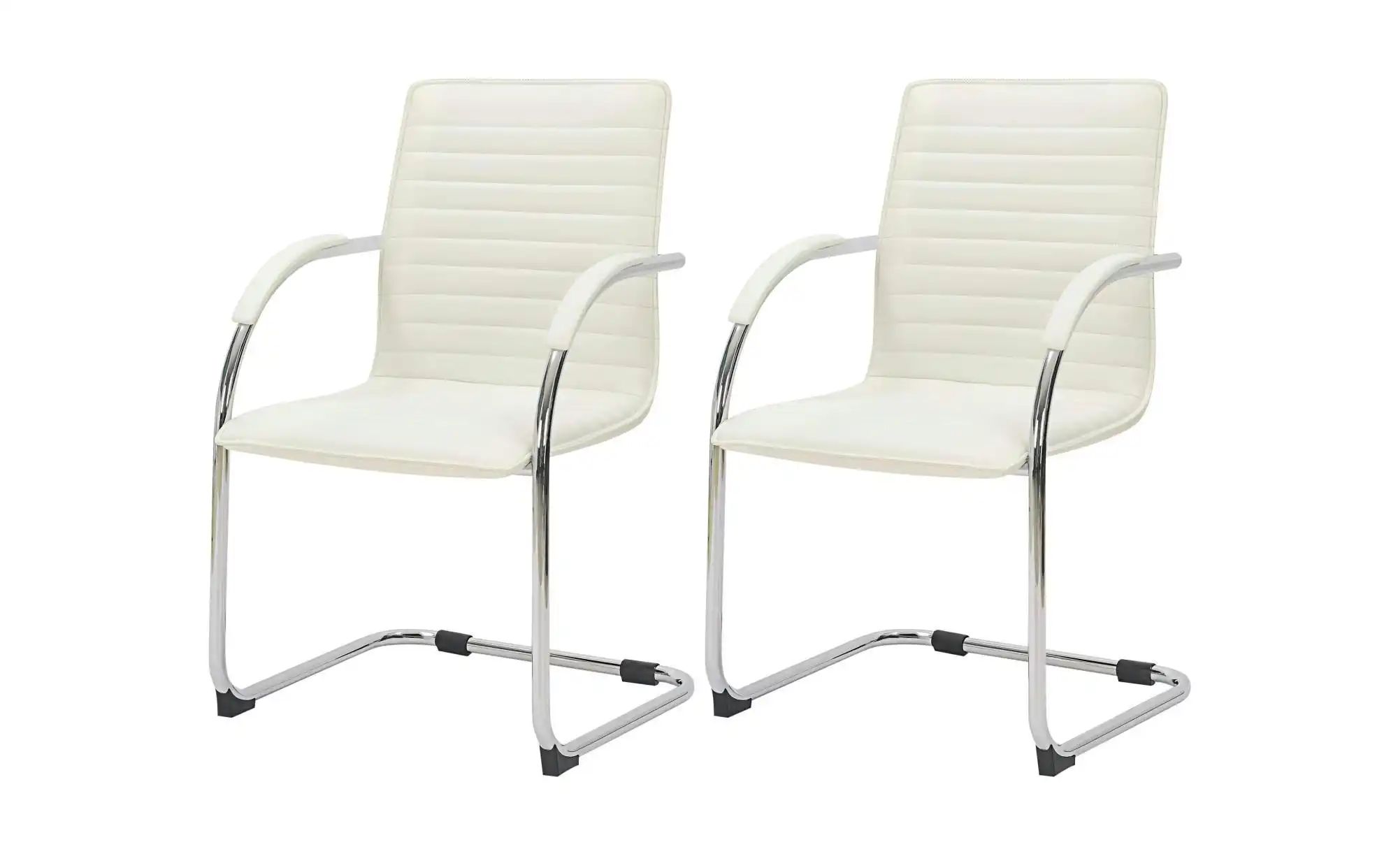 Schwingstuhl 2er-Set Kunstleder Tira ¦ weiß ¦ Maße (cm): B: 56 H: 95 Stühle günstig online kaufen