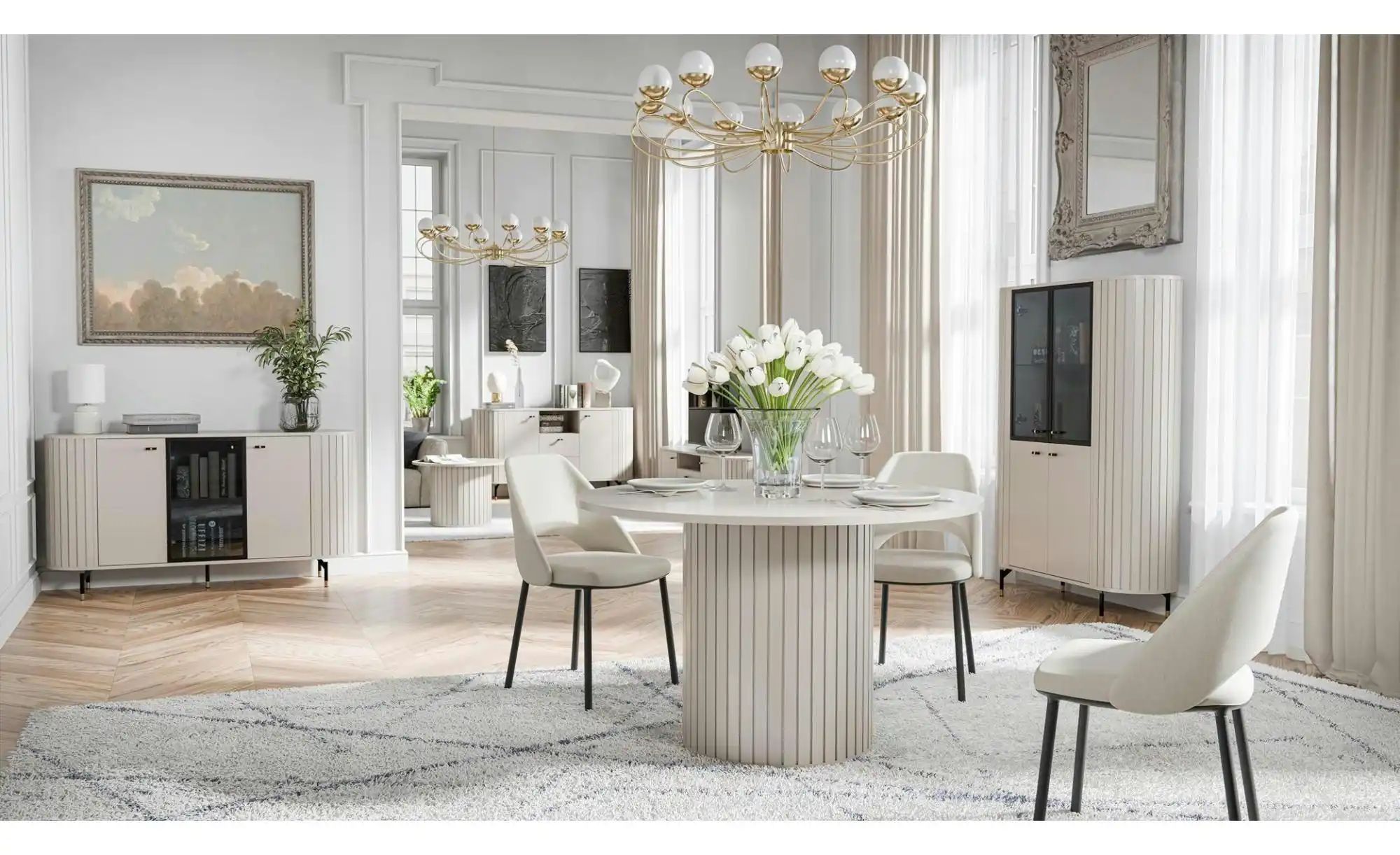 Esstisch   ¦ beige Ø: 120 Tische > Esstische > Esstische rund - Höffner günstig online kaufen