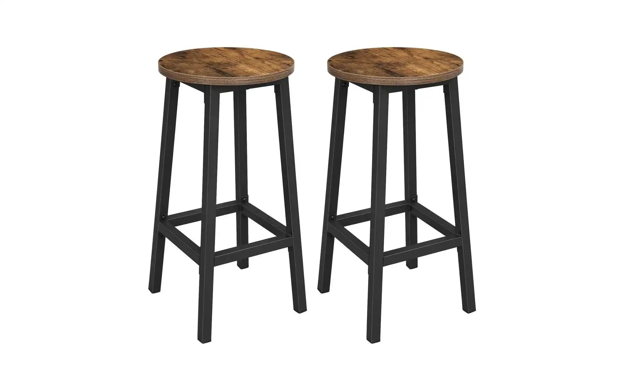 Barhocker 2er-Set   ¦ schwarz ¦ Maße (cm): B: 32 H: 65 Polstermöbel > Hocke günstig online kaufen