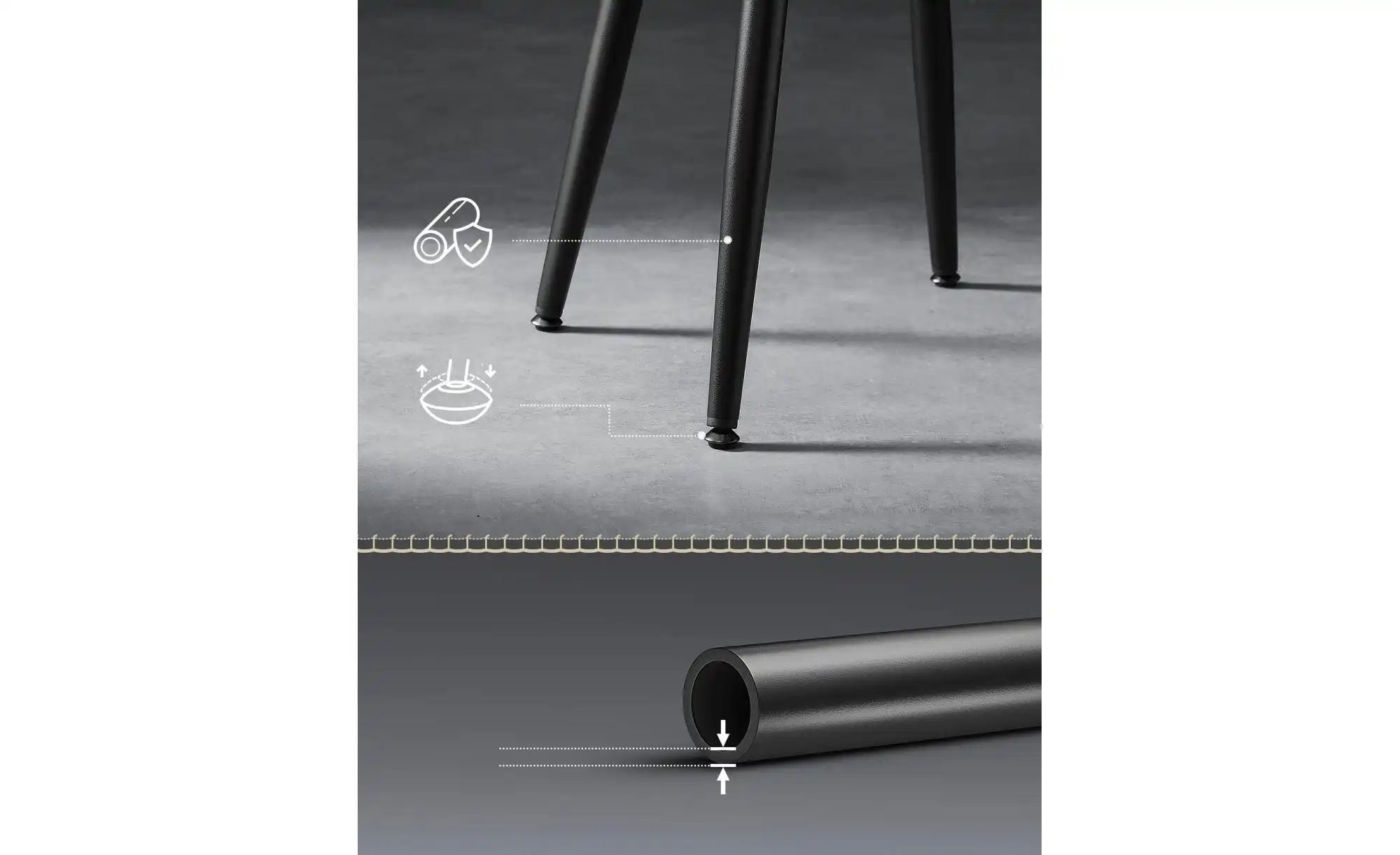 Thumbnail - Barhocker 2er-Set ¦ schwarz ¦ Maße (cm): B: 51,6 H: 76,2 Polstermöbel > Hocker > Barhocker - Höffner