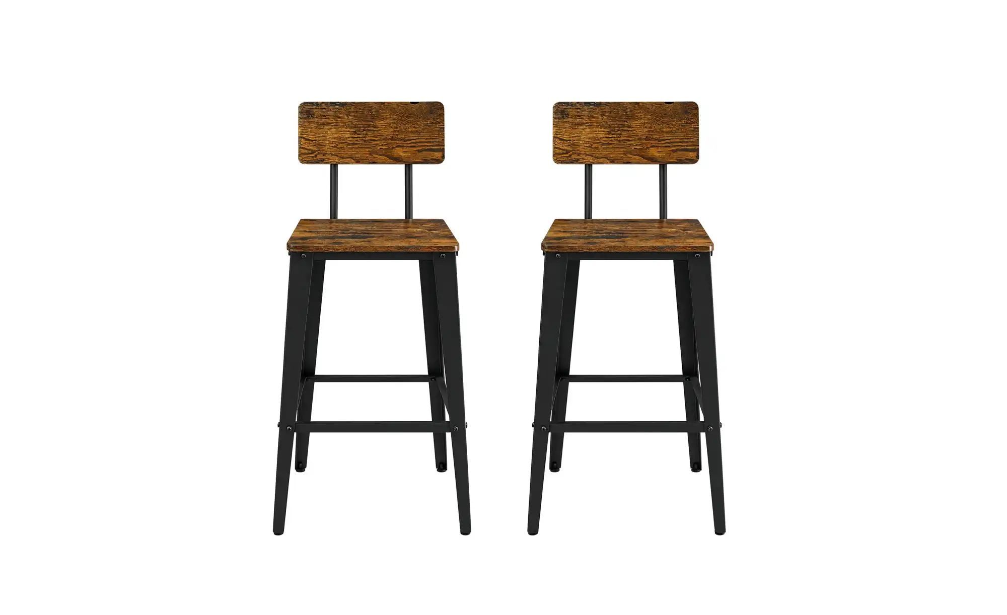 Barhocker 2er-Set   ¦ braun ¦ Maße (cm): B: 45,4 H: 102,2 Polstermöbel > Ho günstig online kaufen