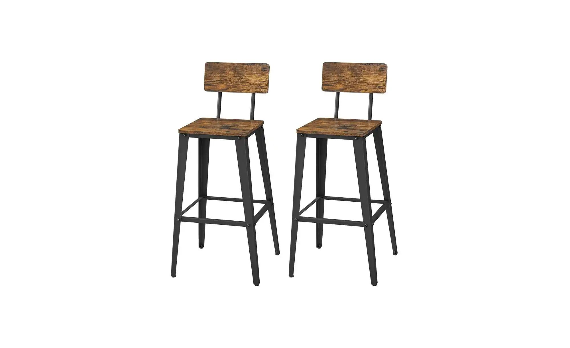 Barhocker 2er-Set   ¦ braun ¦ Maße (cm): B: 45,4 H: 102,2 Polstermöbel > Ho günstig online kaufen