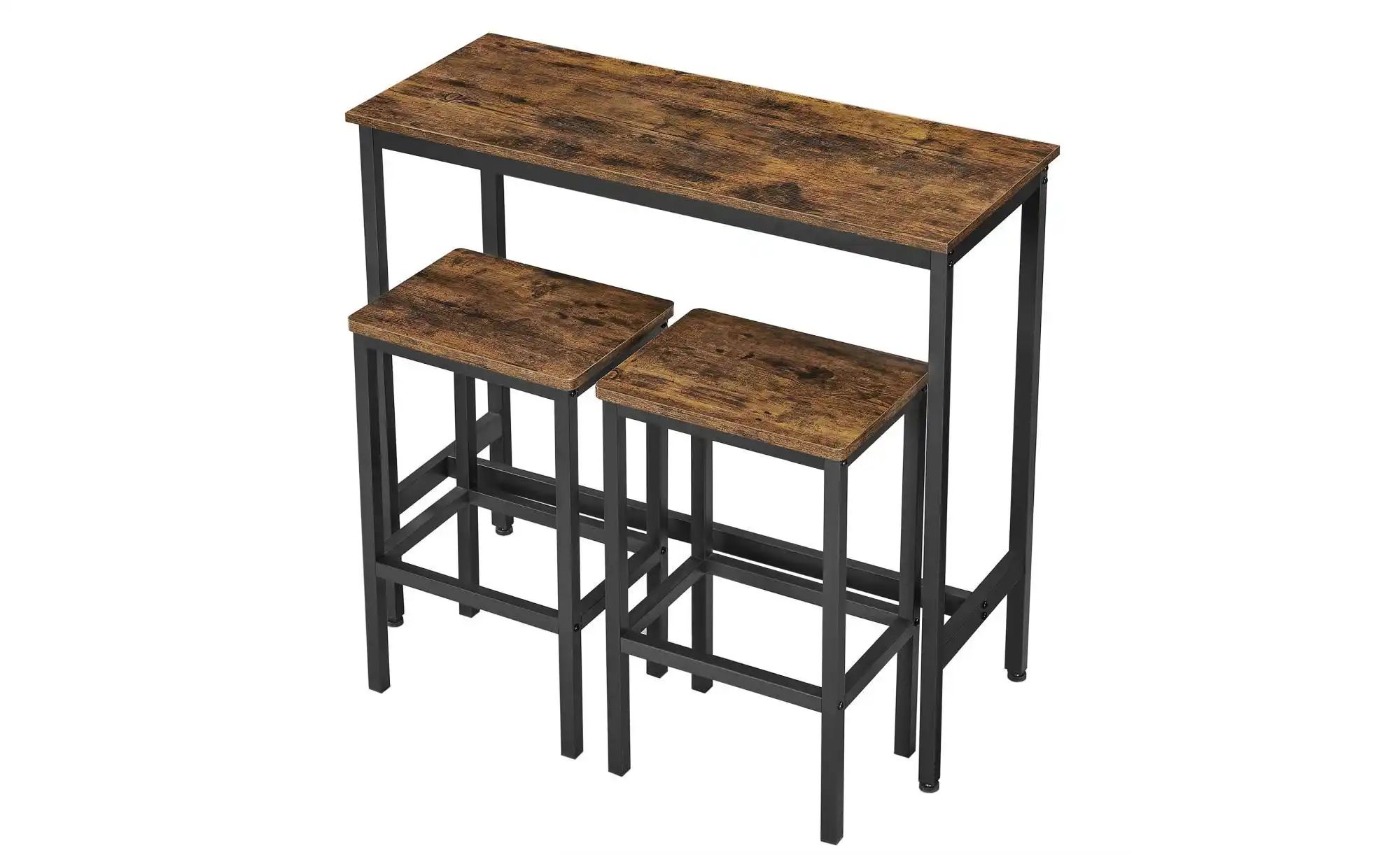 Bartisch 3er-Set   ¦ braun ¦ Maße (cm): B: 100 H: 90 Tische > Bartische - H günstig online kaufen