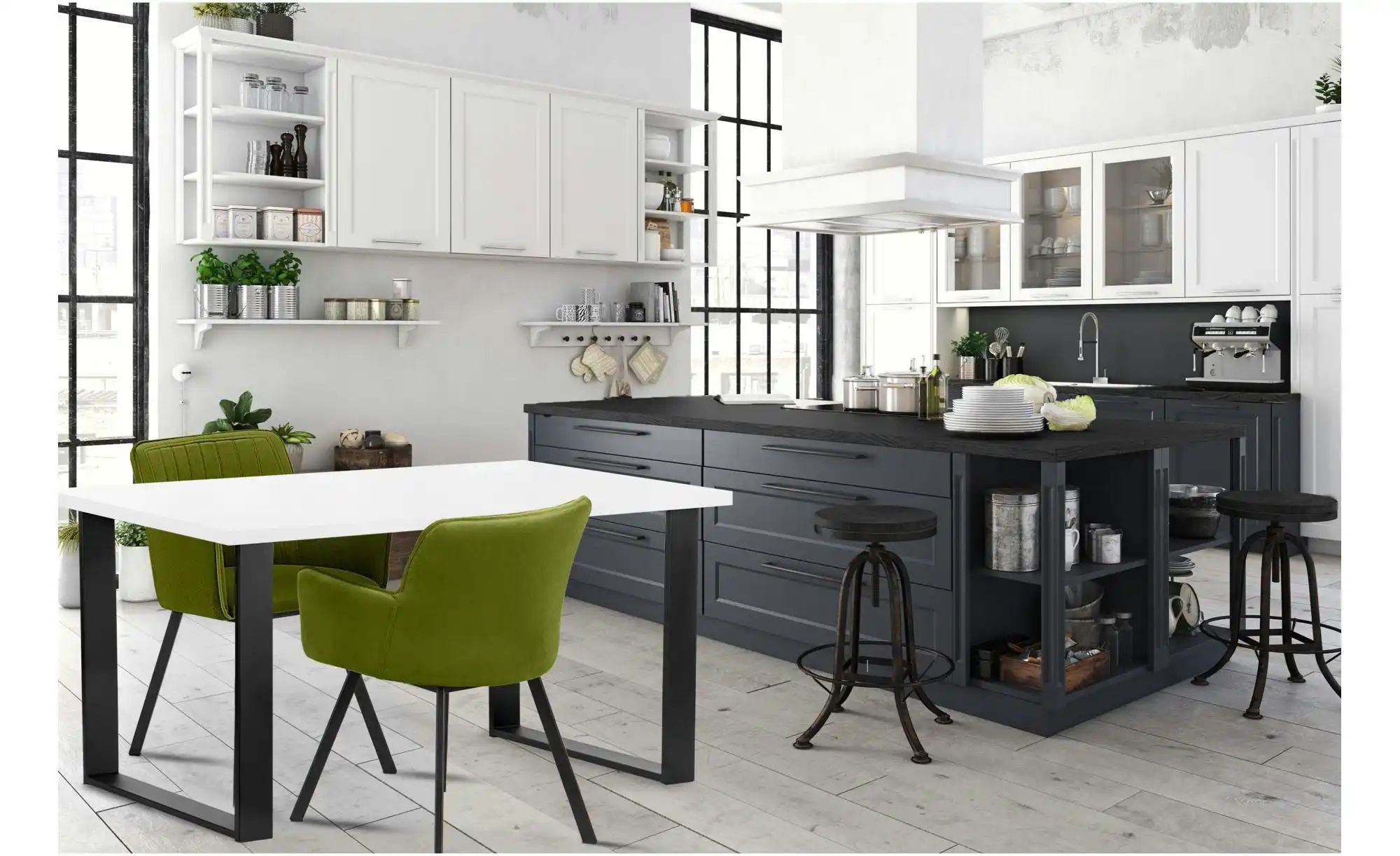 KONSIMO Esstisch   ¦ weiß ¦ Maße (cm): B: 80 H: 77 Tische > Esstische > Ess günstig online kaufen