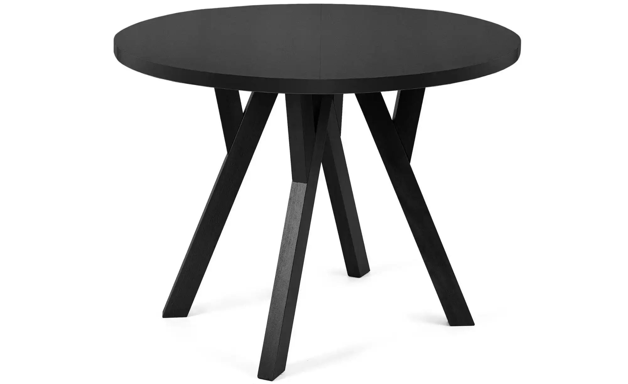 KONSIMO Esstisch   ¦ schwarz ¦ Maße (cm): B: 100 H: 75  Ø: 100 Tische > Ess günstig online kaufen
