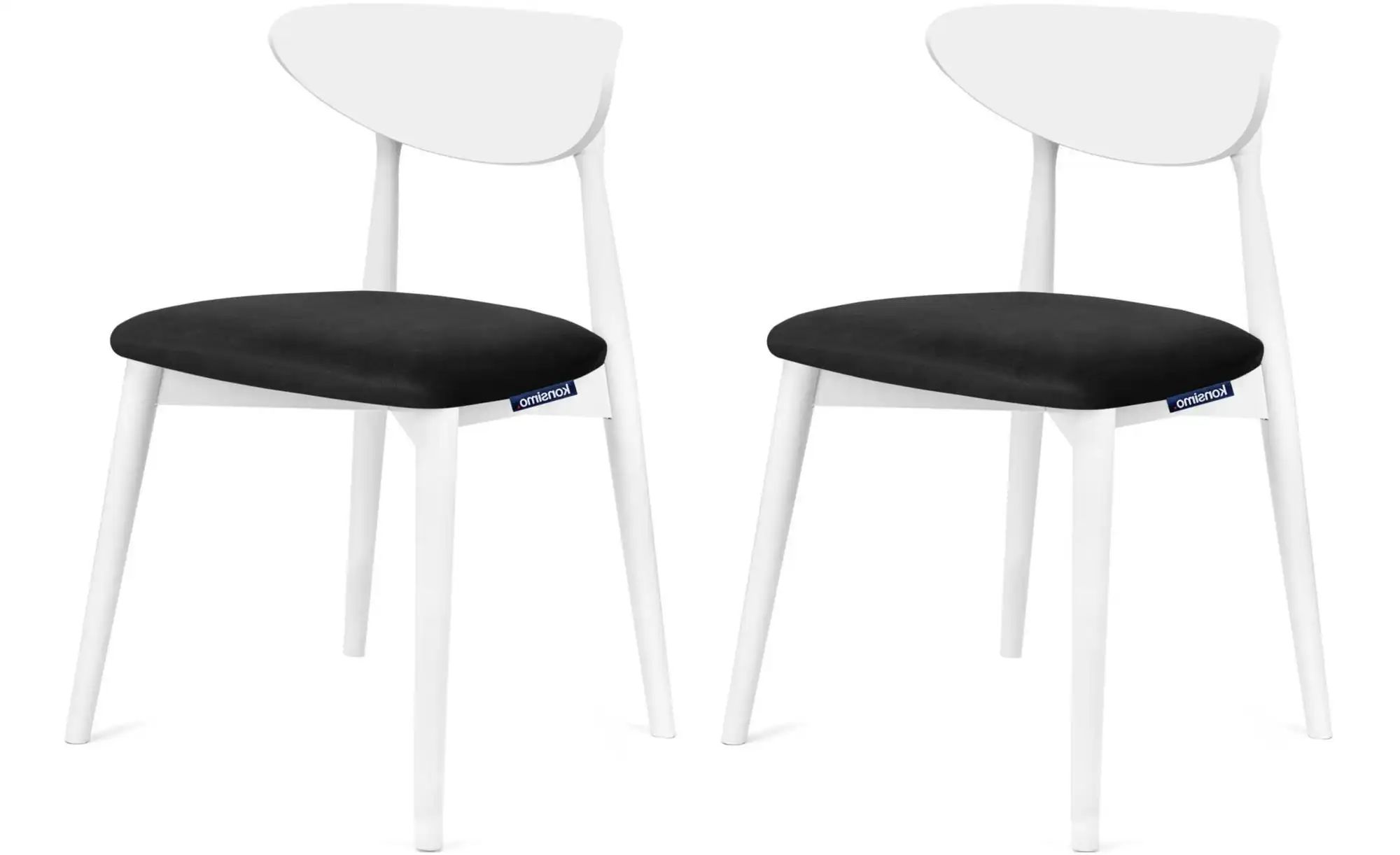 KONSIMO Esszimmerstuhl 2er-Set   ¦ schwarz ¦ Maße (cm): B: 47 H: 79 Stühle günstig online kaufen